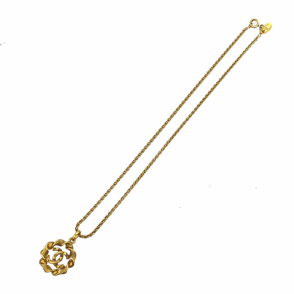 Luxury Promise Japan VINTAGE CHANEL NECKLACE COCOMARK GOLD ACCESSORY 90321032