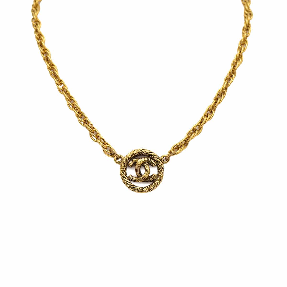Luxury Promise Japan VINTAGE CHANEL NECKLACE COCOMARK GOLD ACCESSORY 90324775