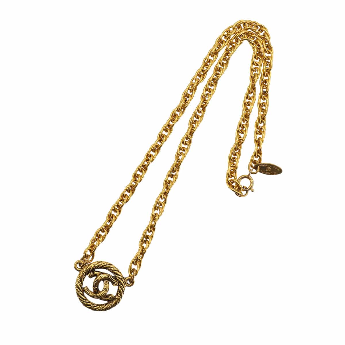 Luxury Promise Japan VINTAGE CHANEL NECKLACE COCOMARK GOLD ACCESSORY 90324775