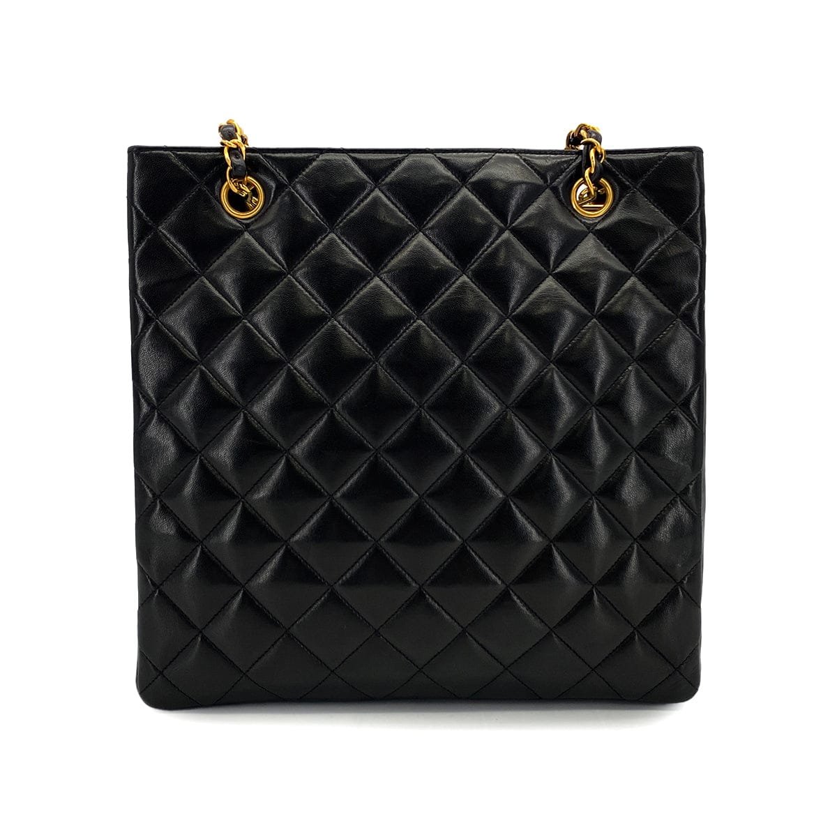 Luxury Promise Japan VINTAGE CHANEL PARIS LIMITED EDITION MATELASSE CHAIN SHOULDER BAG BLACK LAMB SKIN GOLD HARDWARE 90324825