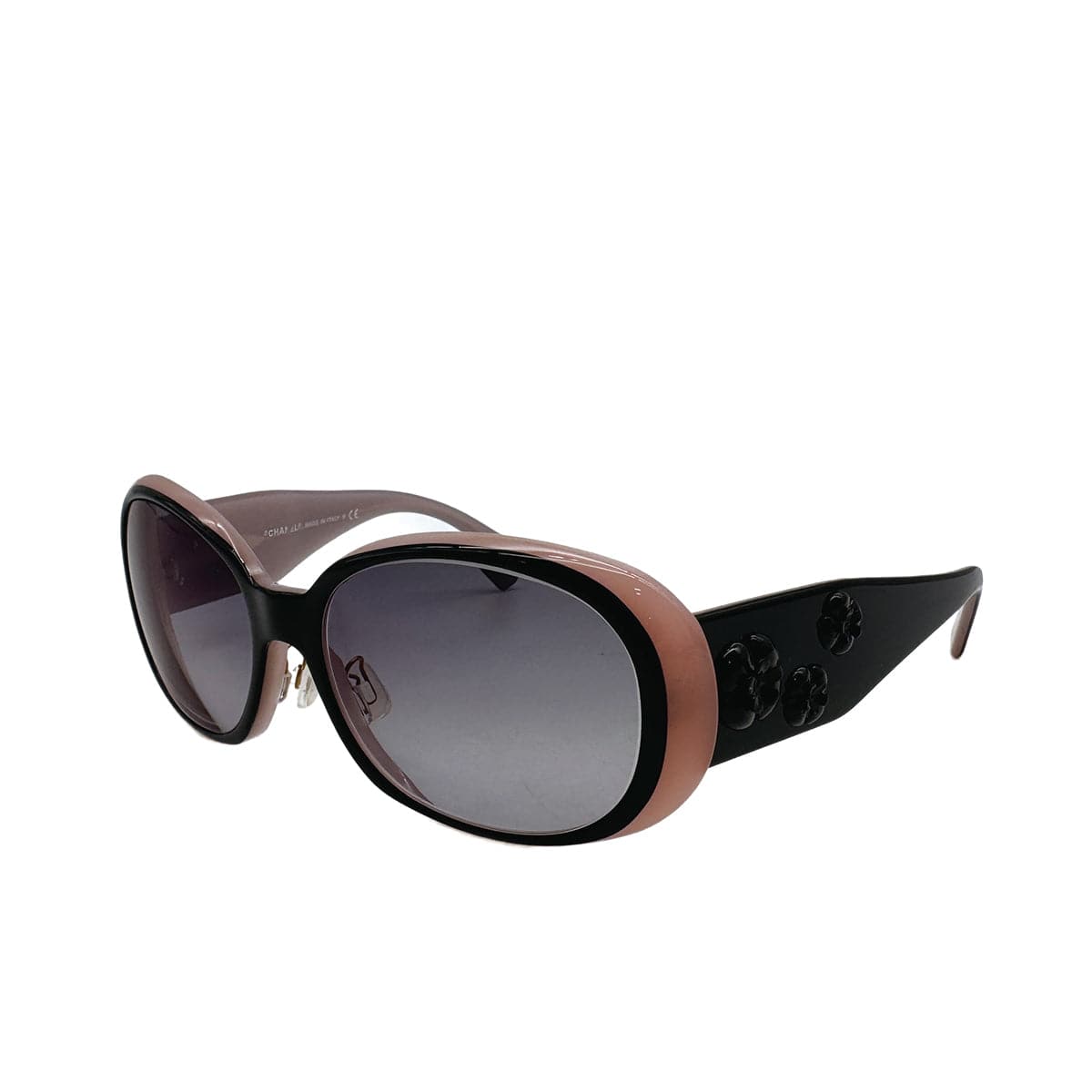 Luxury Promise Japan VINTAGE CHANEL SUNGLASSES CAMELLIA BLACK PINK EYEWEAR 90315443
