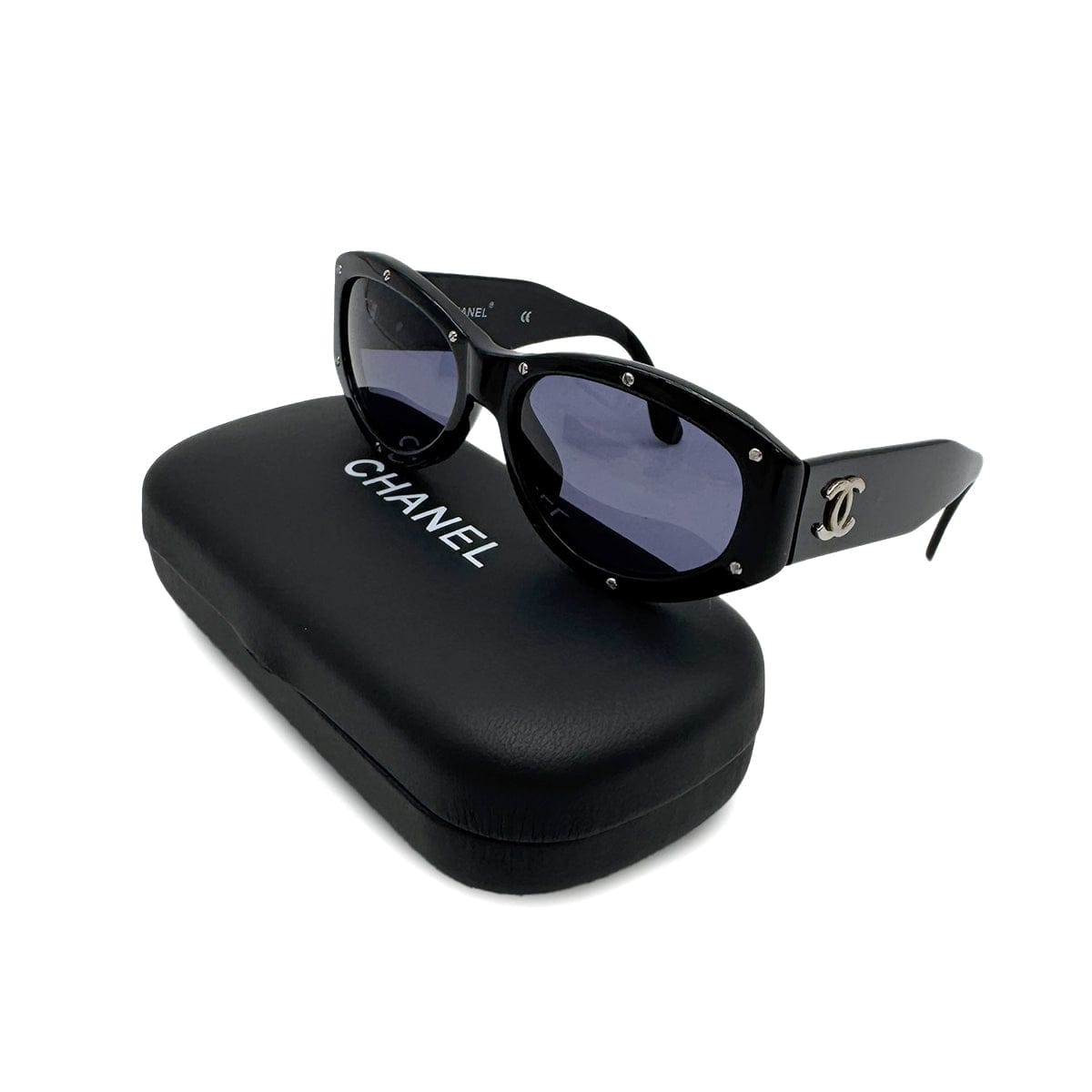 Luxury Promise Japan VINTAGE CHANEL SUNGLASSES COCOMARK BLACK EYEWEAR 90313681