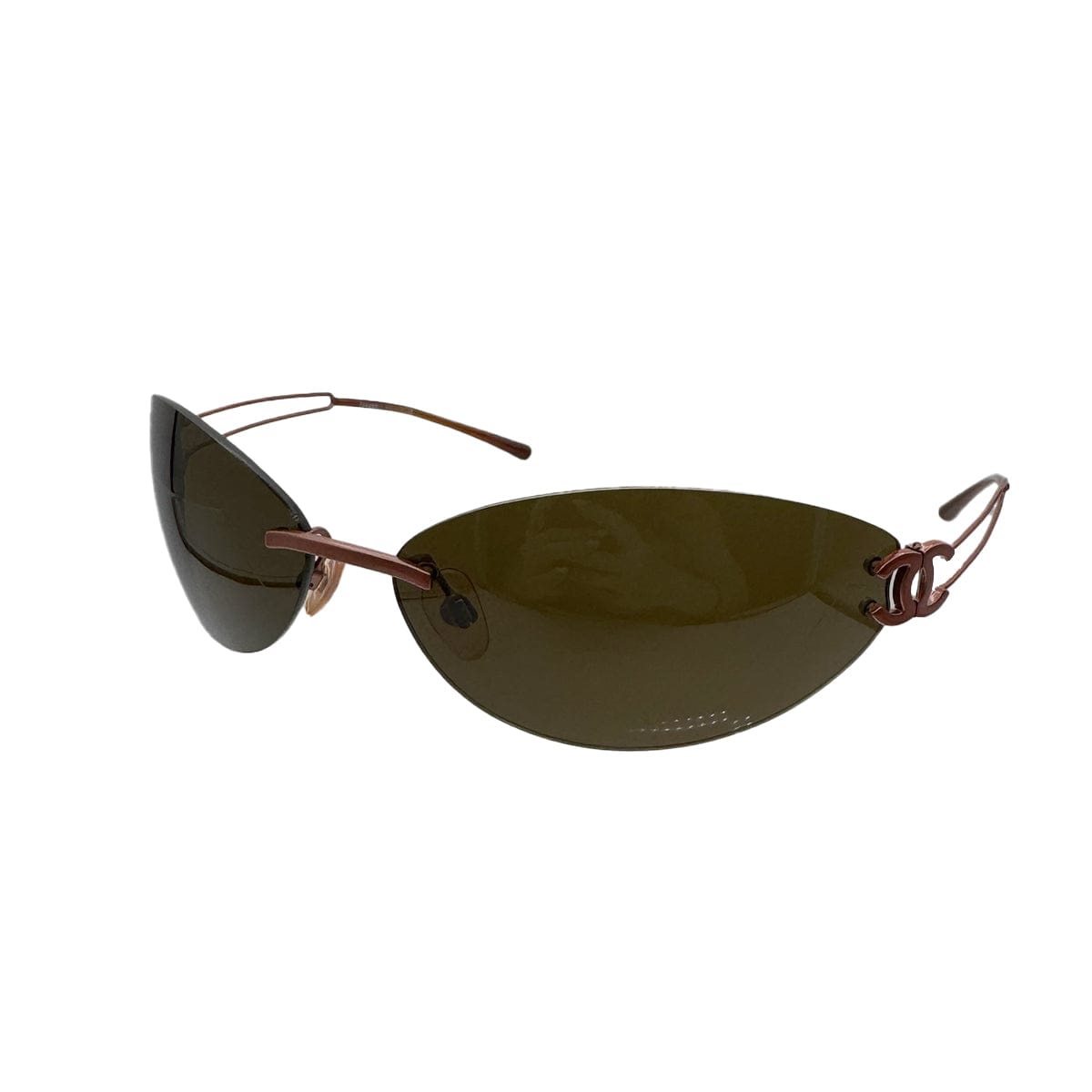 Luxury Promise Japan VINTAGE CHANEL SUNGLASSES COCOMARK BROWN EYEWEAR 90322530