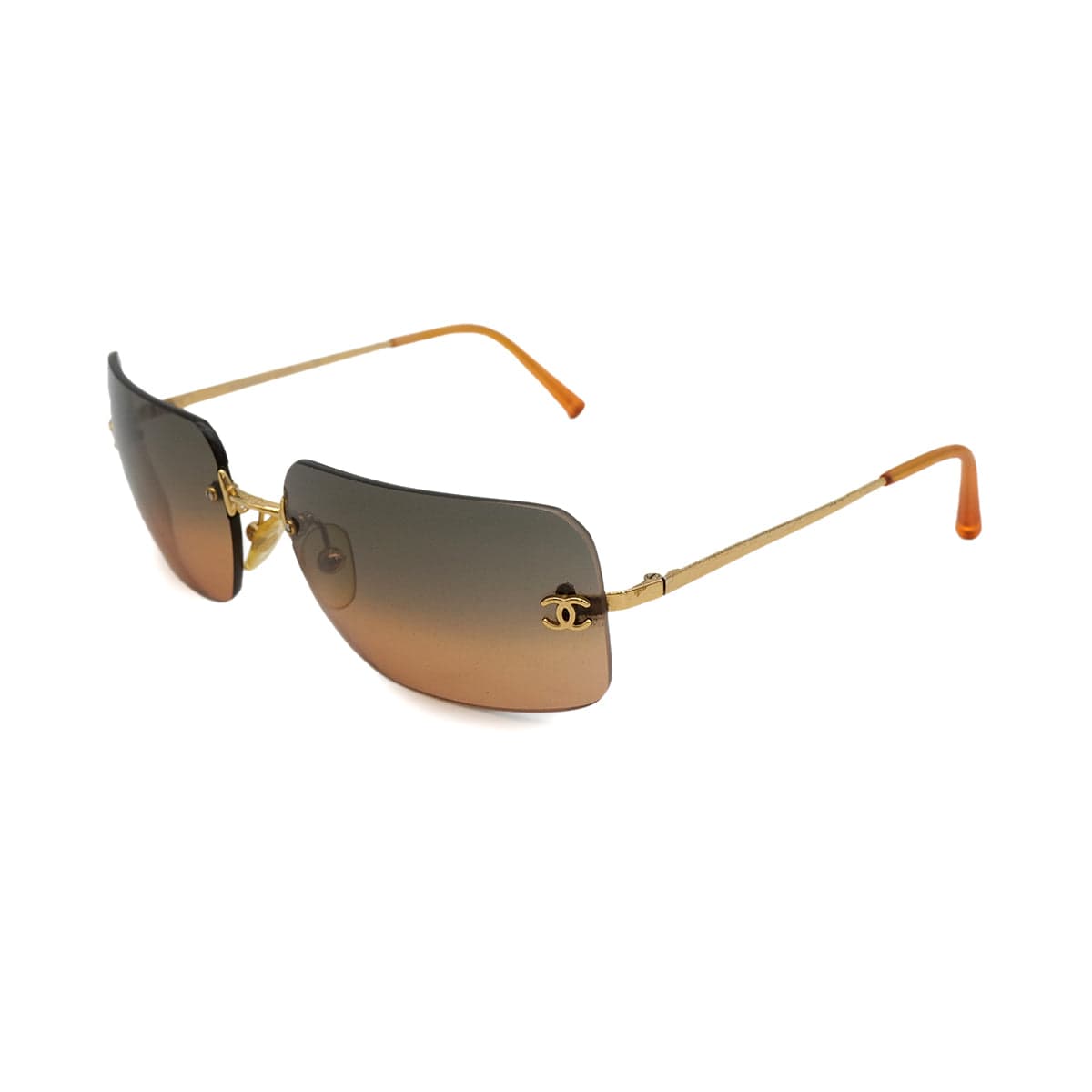 Luxury Promise Japan VINTAGE CHANEL SUNGLASSES COCOMARK GOLD EYEWEAR 90319964
