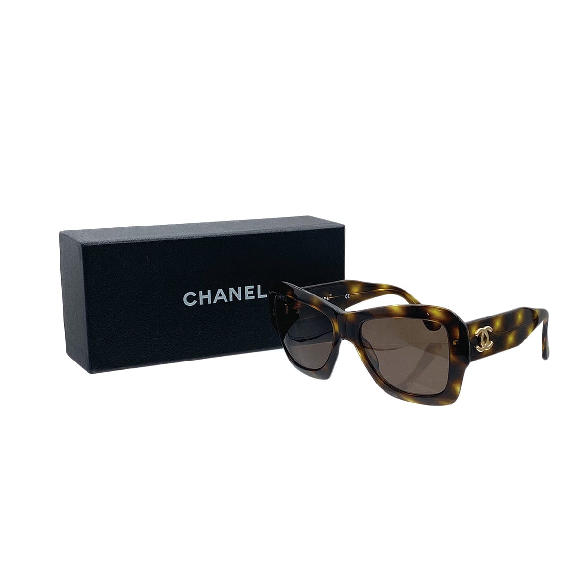 Luxury Promise Japan VINTAGE CHANEL SUNGLASSES COCOMARK TORTOISESHELL BRWON EYEWEAR 90312680