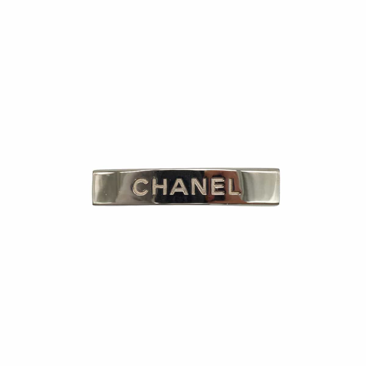 Luxury Promise Japan VINTAGE CHANEL VALLETTA LOGO SILVER HAIR ACCESSORY 99P 90339671