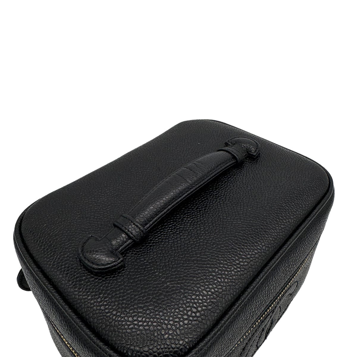 Luxury Promise Japan VINTAGE CHANEL VANITY HAND BAG BLACK CAVIAR SKIN 90325294