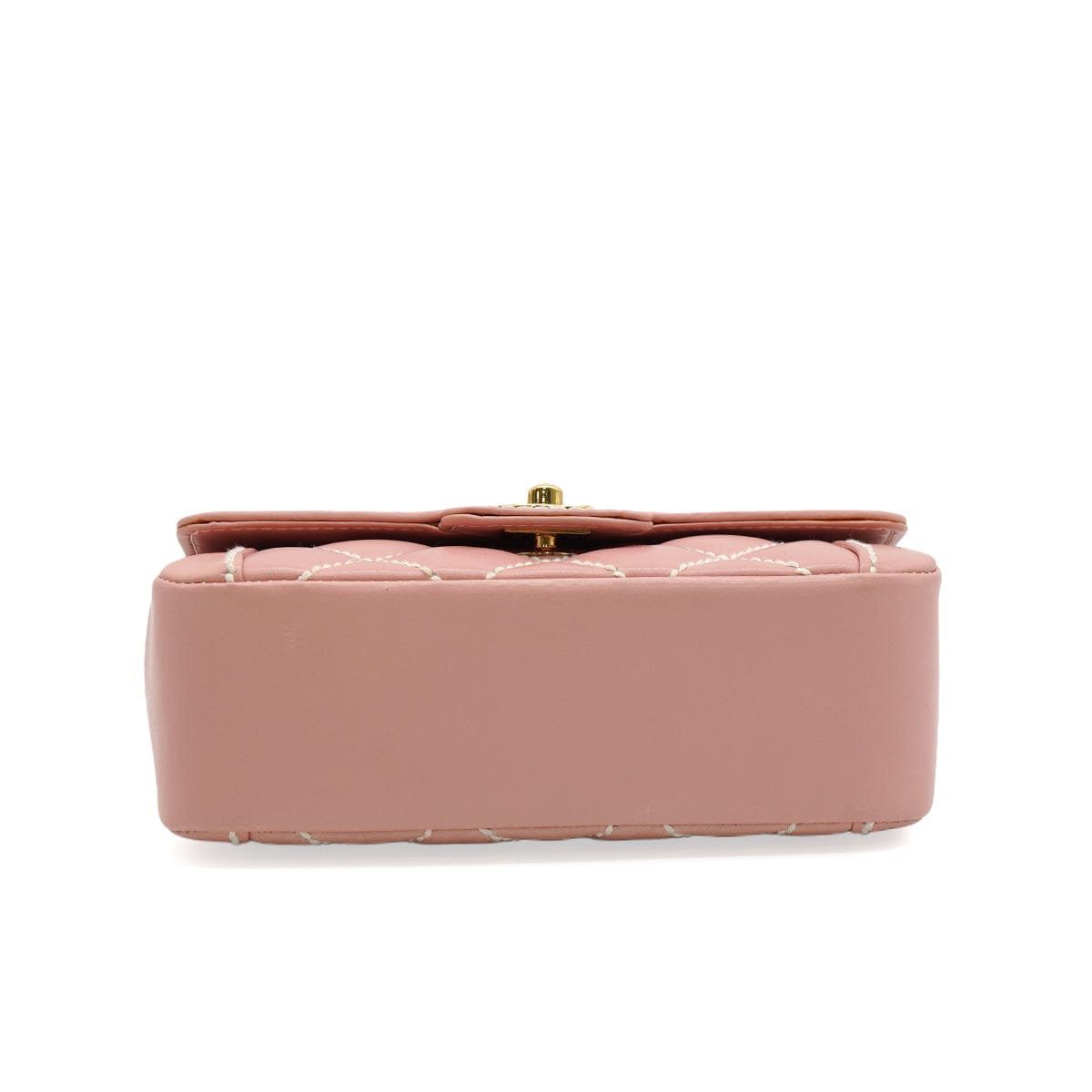 Luxury Promise Japan VINTAGE CHANEL WILD STITCH HAND BAG PINK LEATHER GOLD HARDWARE 90346151
