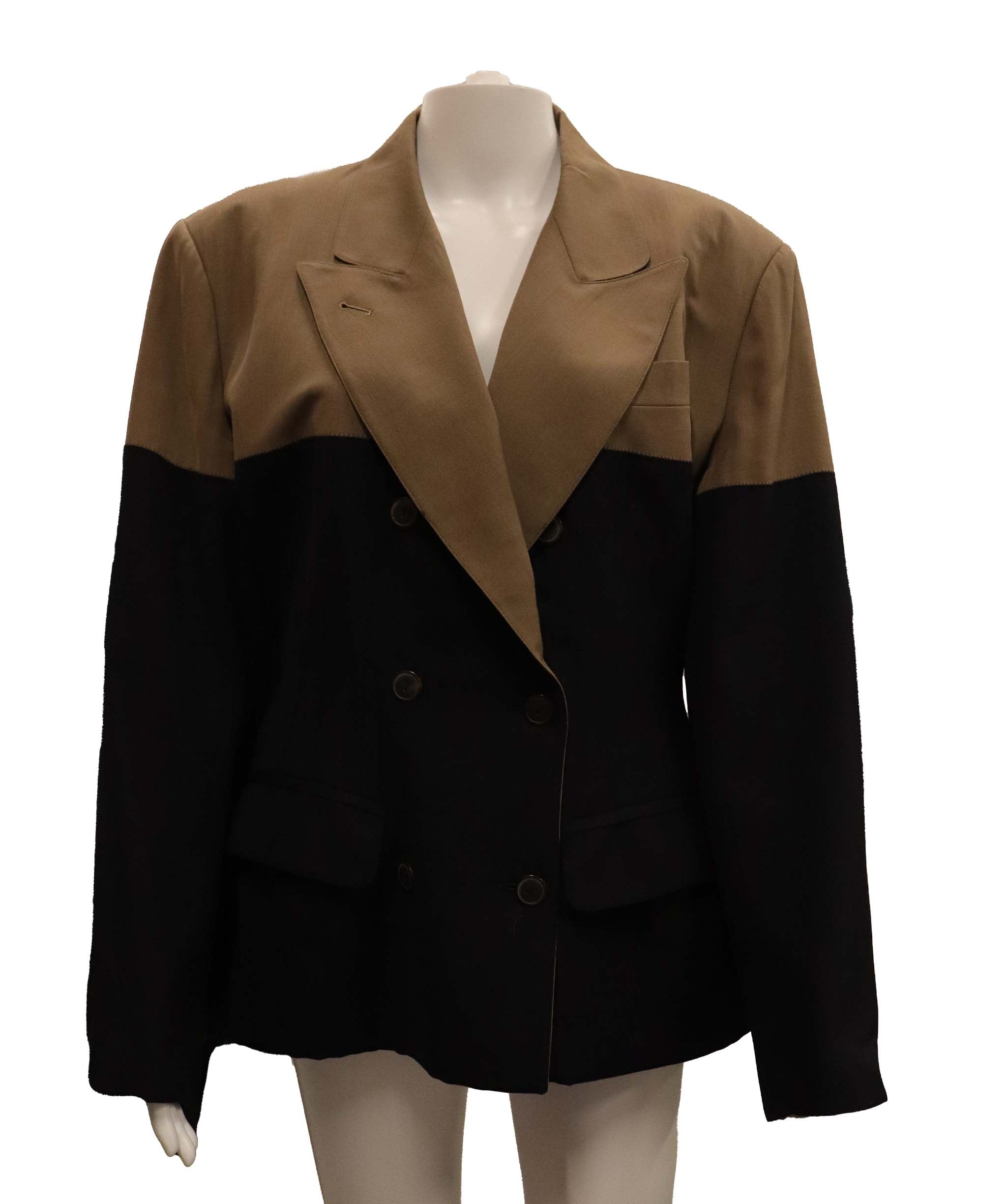 Luxury Promise Jean Paul Gaultier beige and stripe jacket DXBS6094