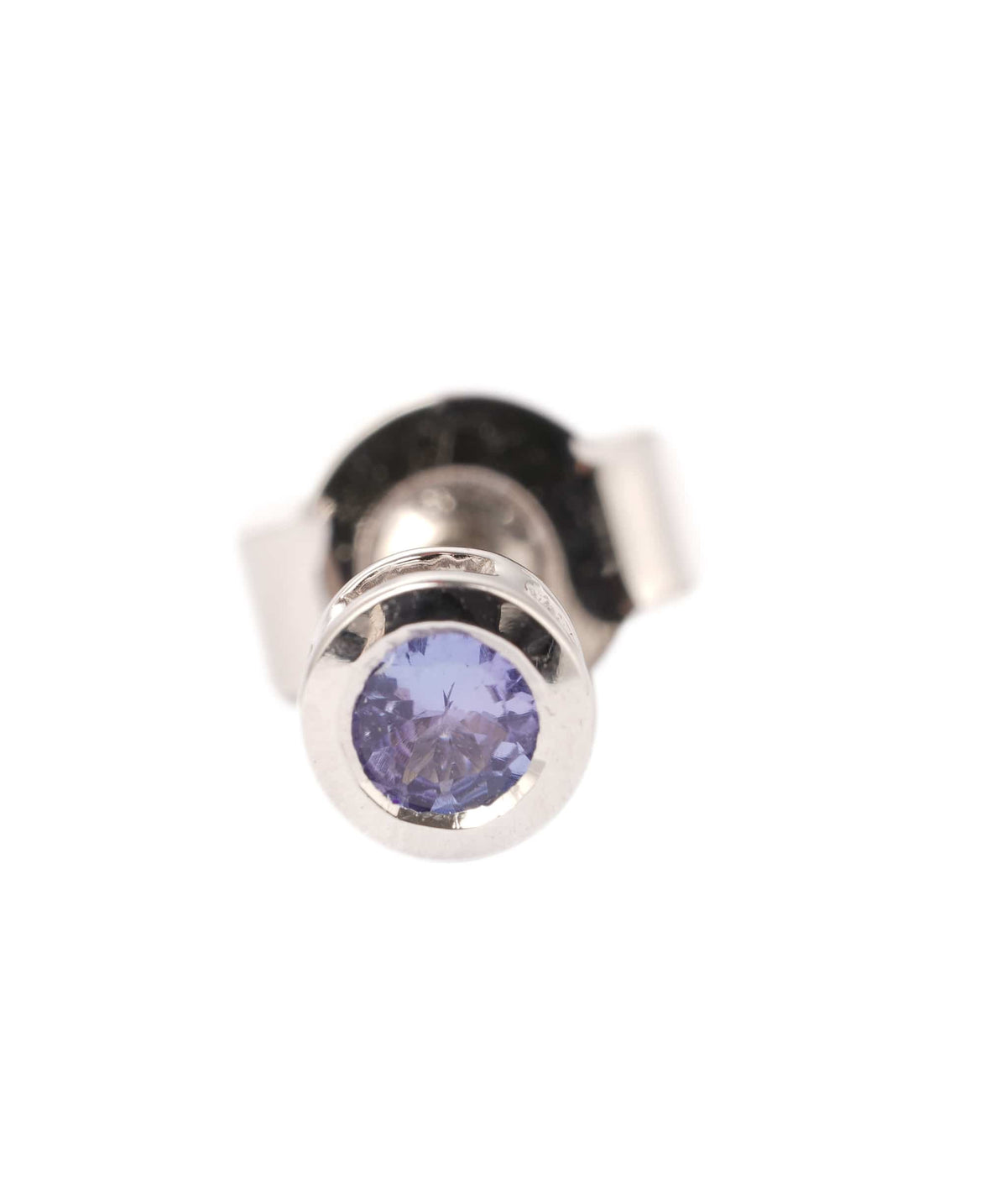 Luxury Promise 0.22ct Tanzanite 10k White Gold Push & Post Earrings - 0.835g ANC2063
