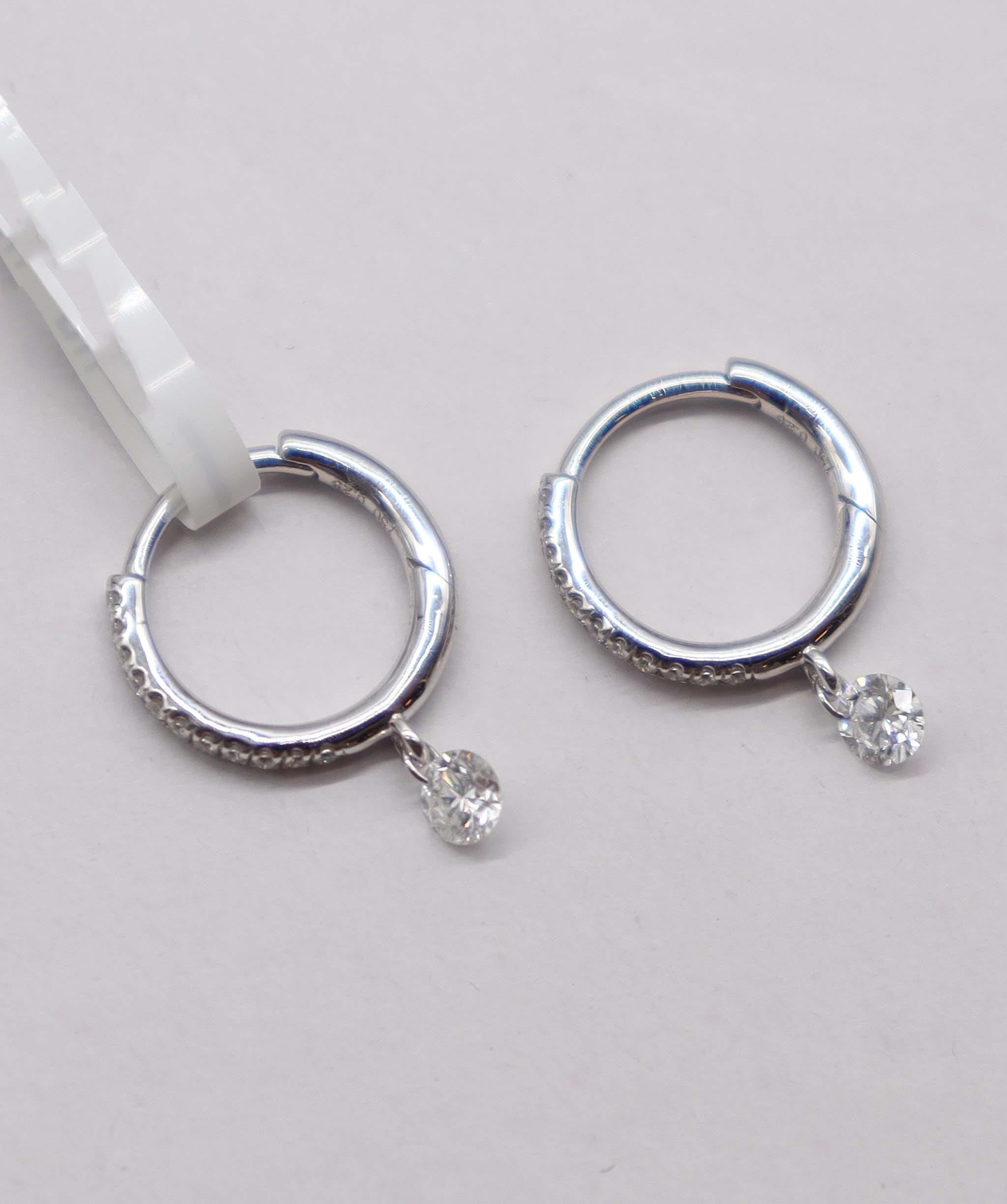 Luxury Promise 0.25ct SMALL DIAMONDS WHITE FULLCUT EARRINGS E8013