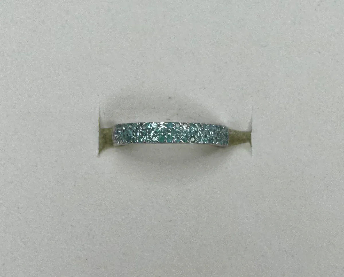 Luxury Promise 0.33ct paraiba Ring WG size 6 with Cert DXBCS3206