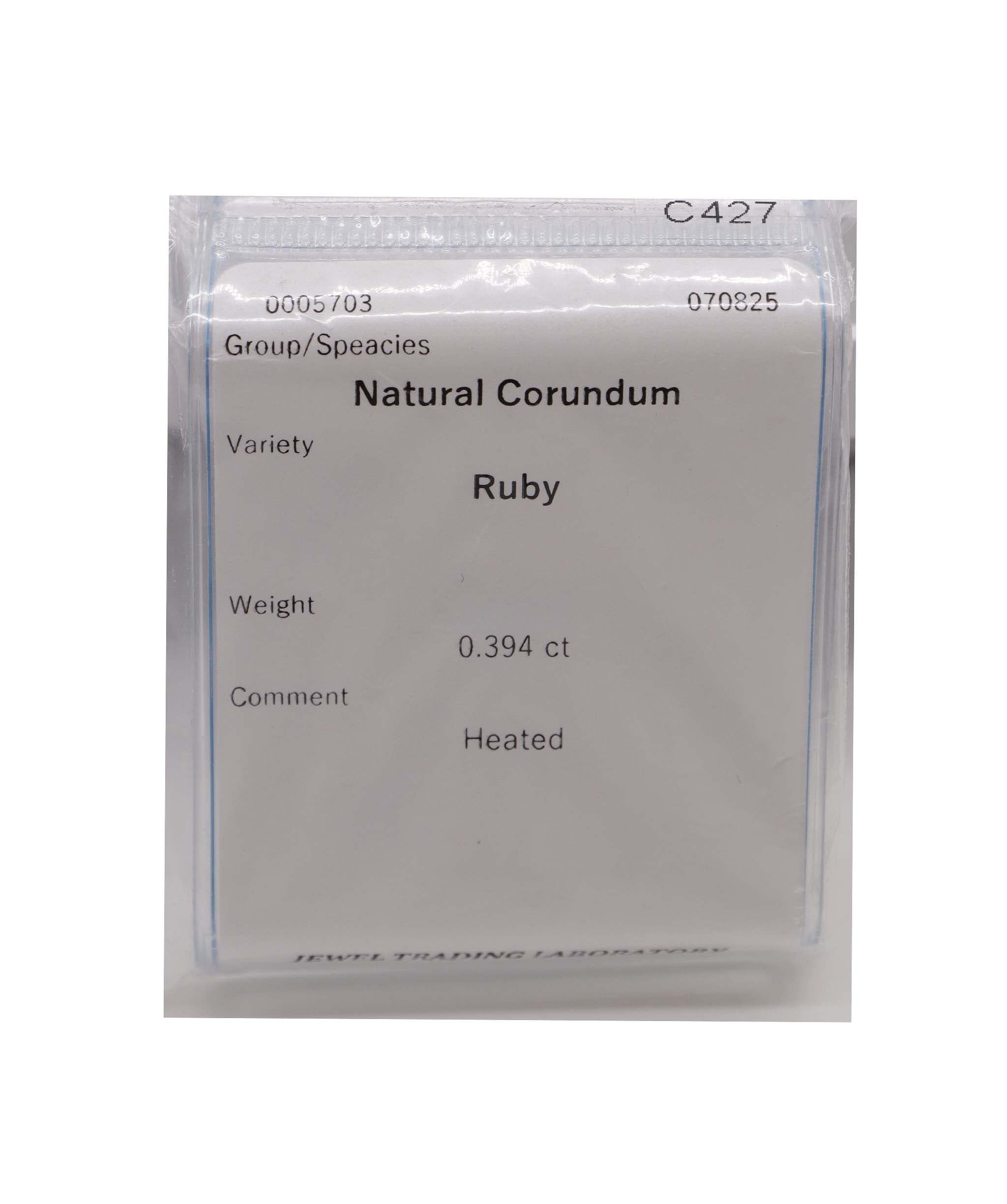 Luxury Promise 0.394ct Ruby DXBCS2985
