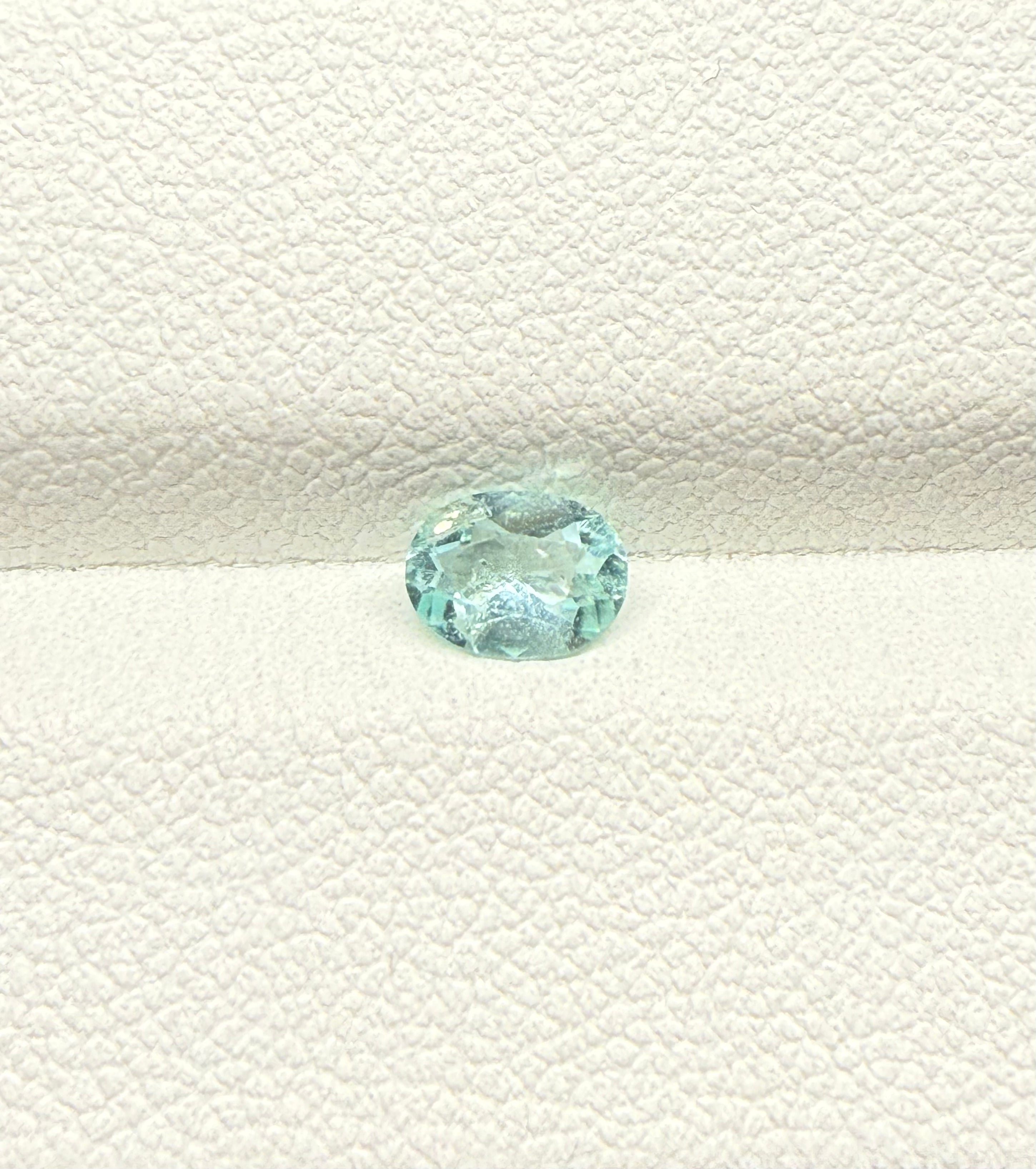 Luxury Promise 0.49ct Neon Greenish Blue Paraiba 24 DXBS5483