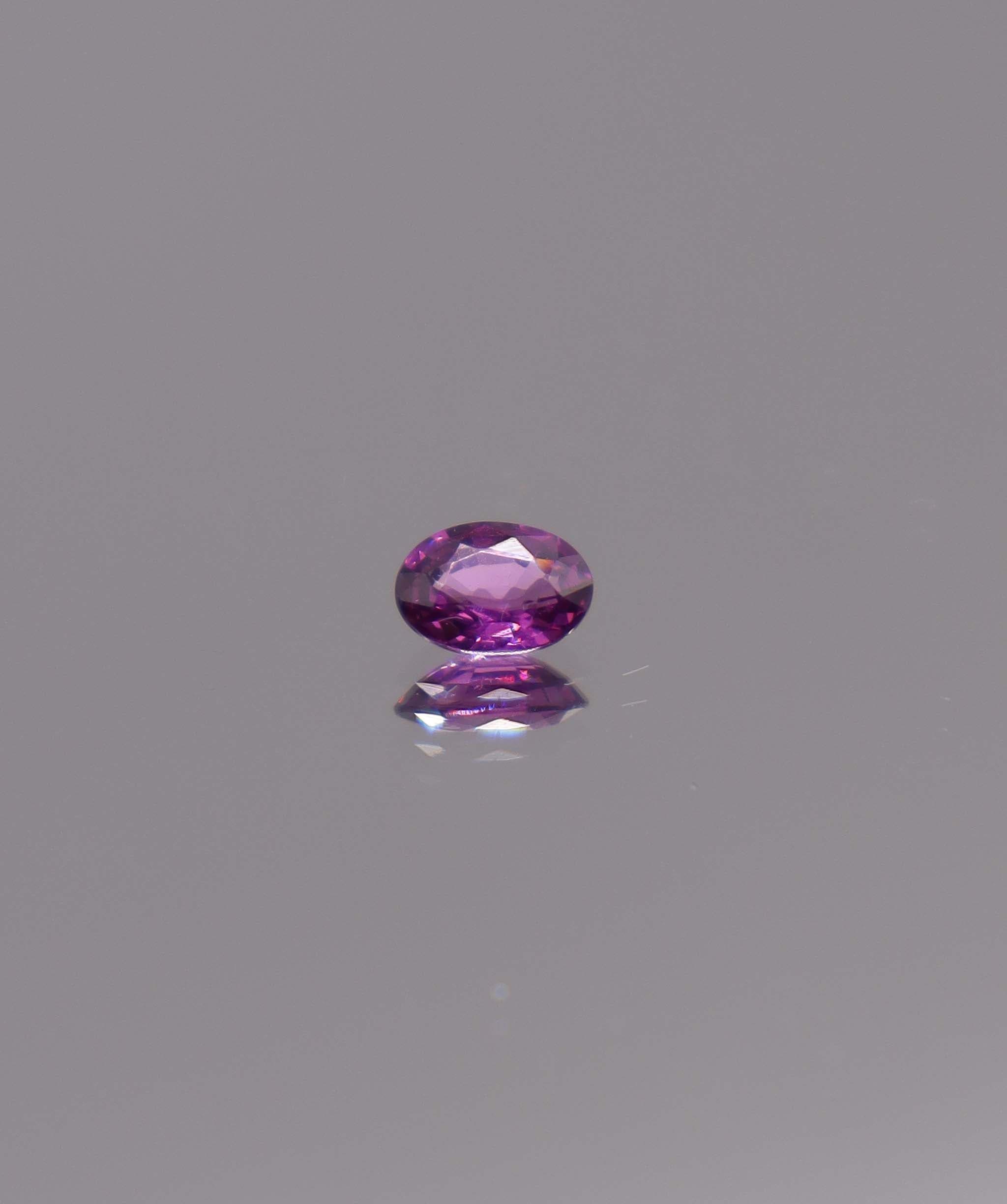 Luxury Promise 0.55ct Purple Rhodolite Garnet Oval DXBS5964