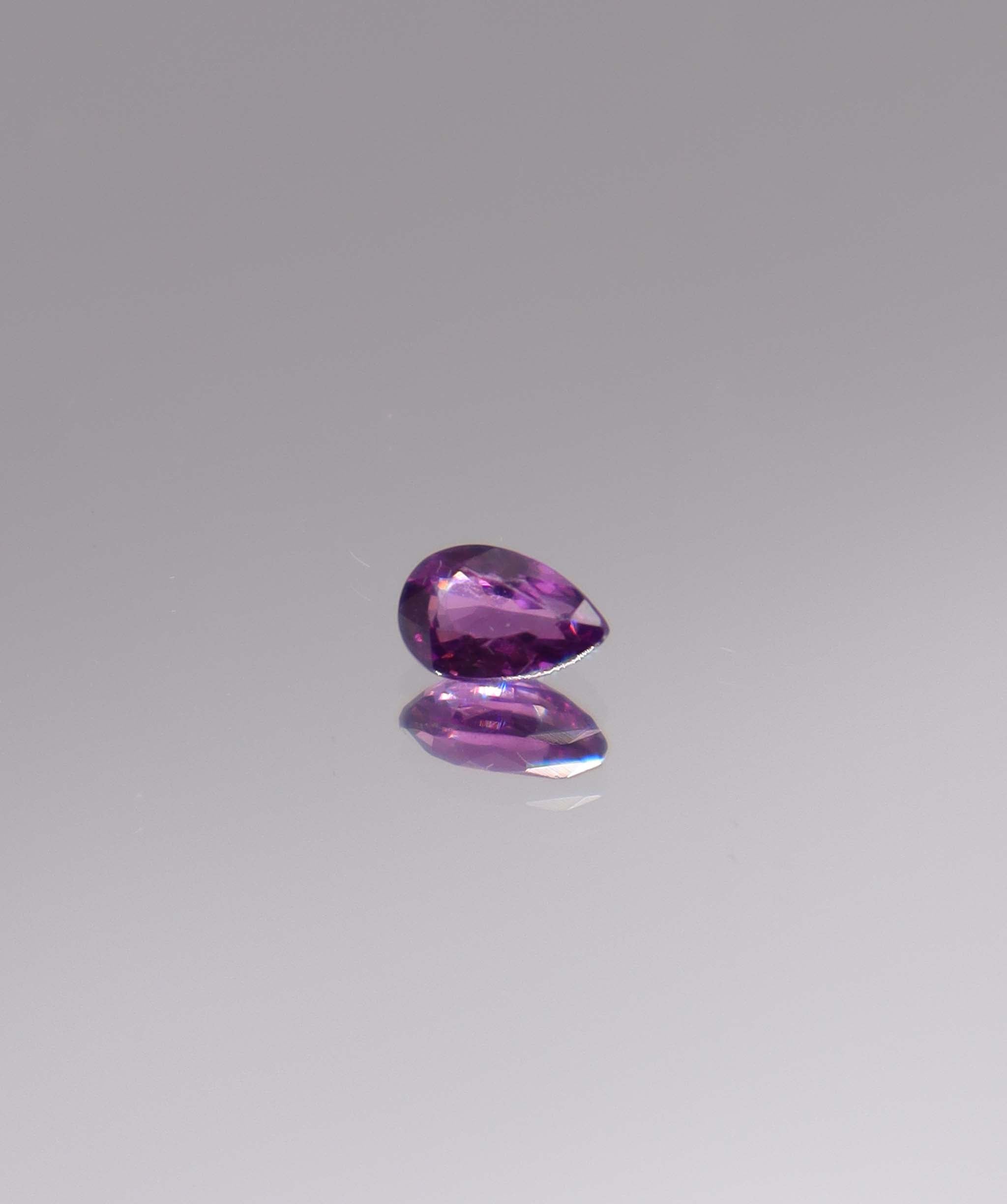Luxury Promise 0.55ct Purple Rhodolite Garnet Pear DXBS5947