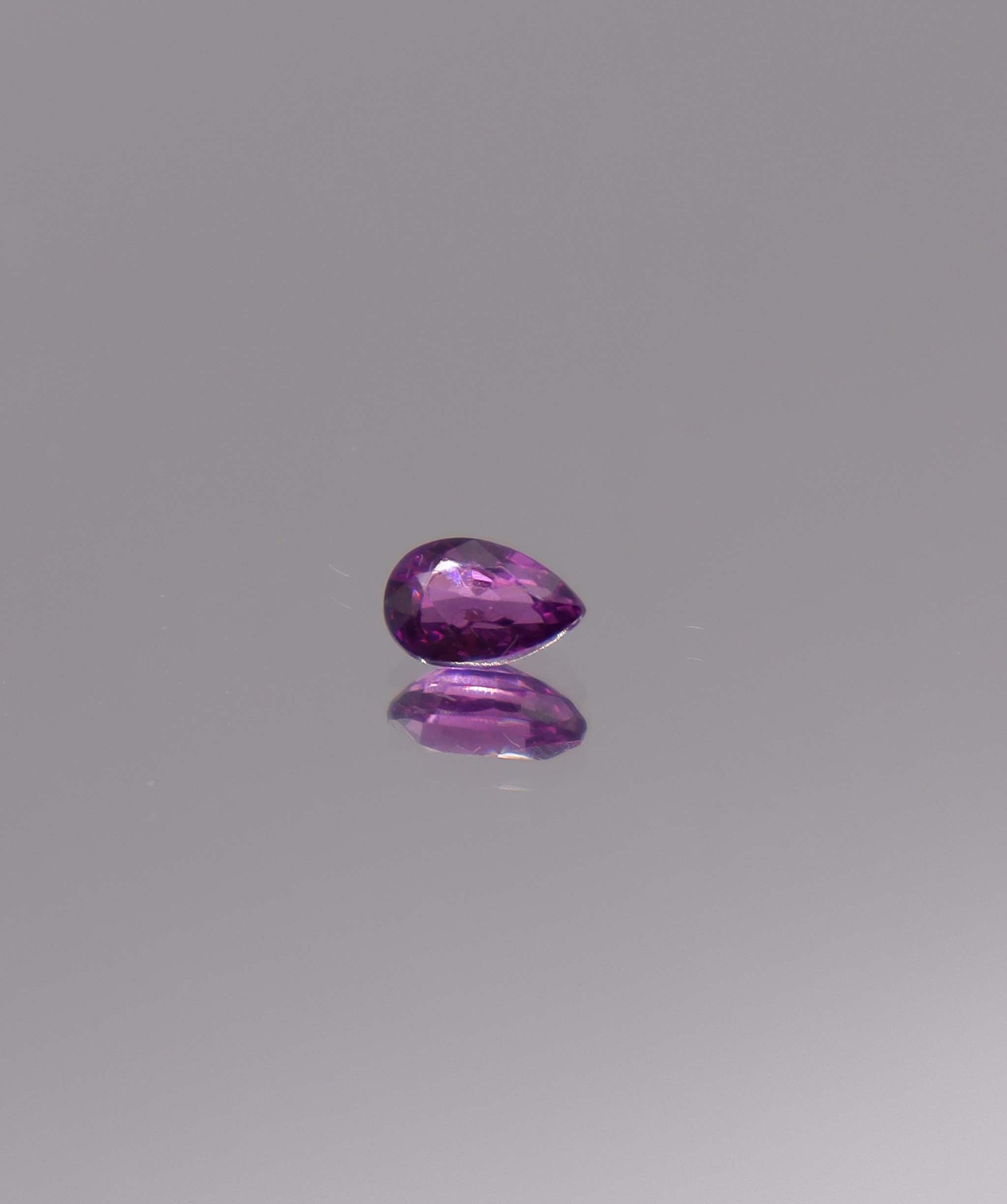 Luxury Promise 0.55ct Purple Rhodolite Garnet Pear DXBS5947