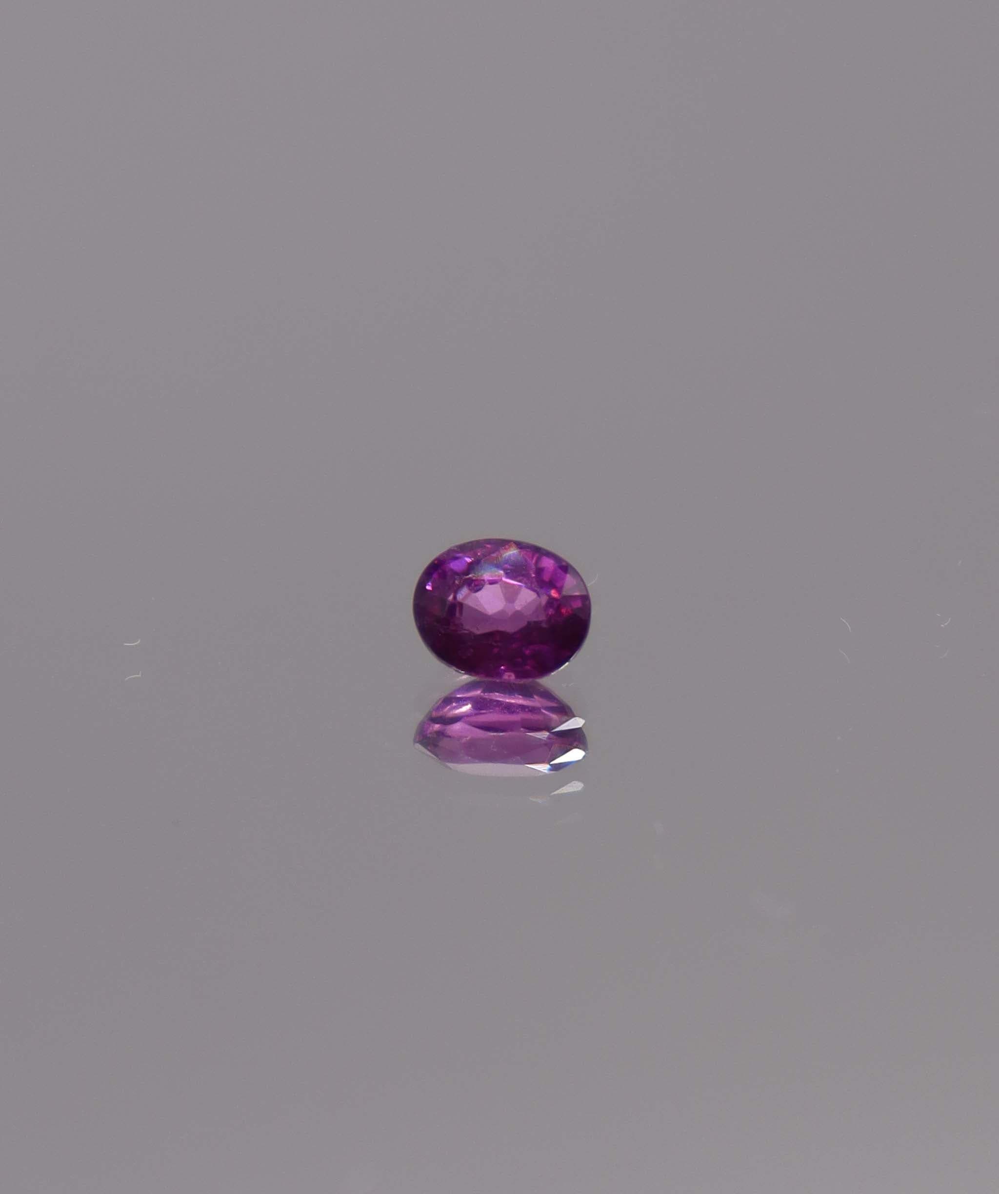 Luxury Promise 0.57ct Purple Rhodolite Garnet Oval DXBS6042