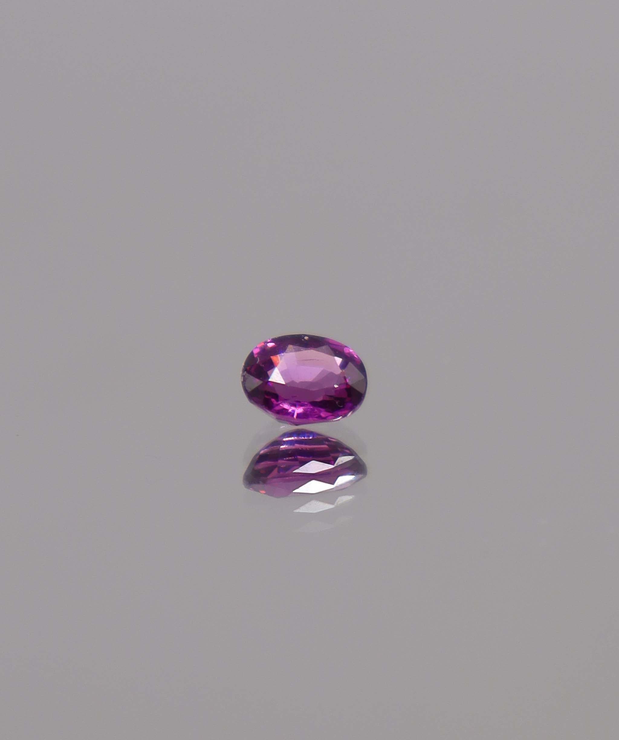 Luxury Promise 0.60ct Purple Rhodolite Garnet Oval DXBS6023
