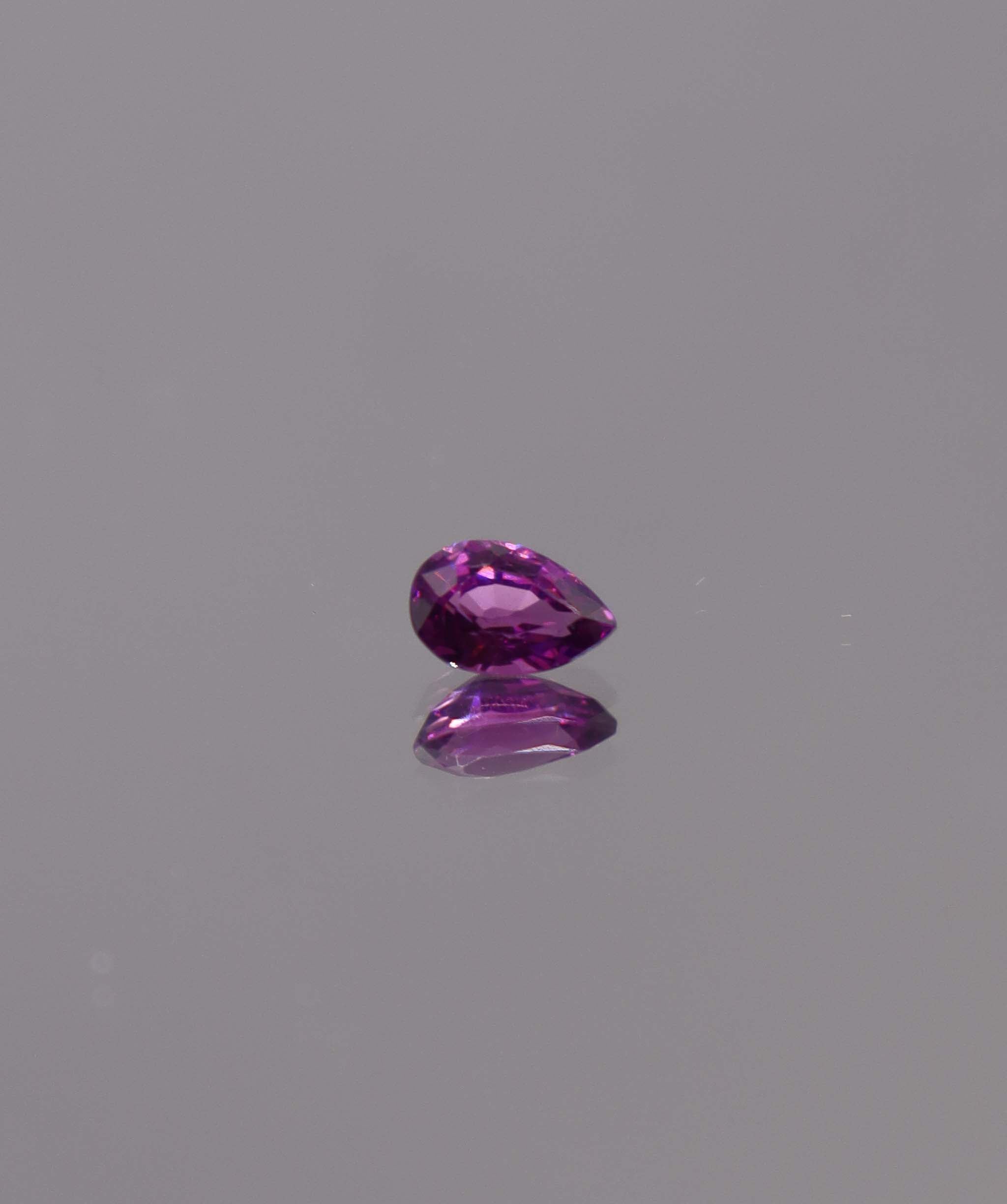 Luxury Promise 0.61ct Purple Rhodolite Garnet Pear DXBS5955
