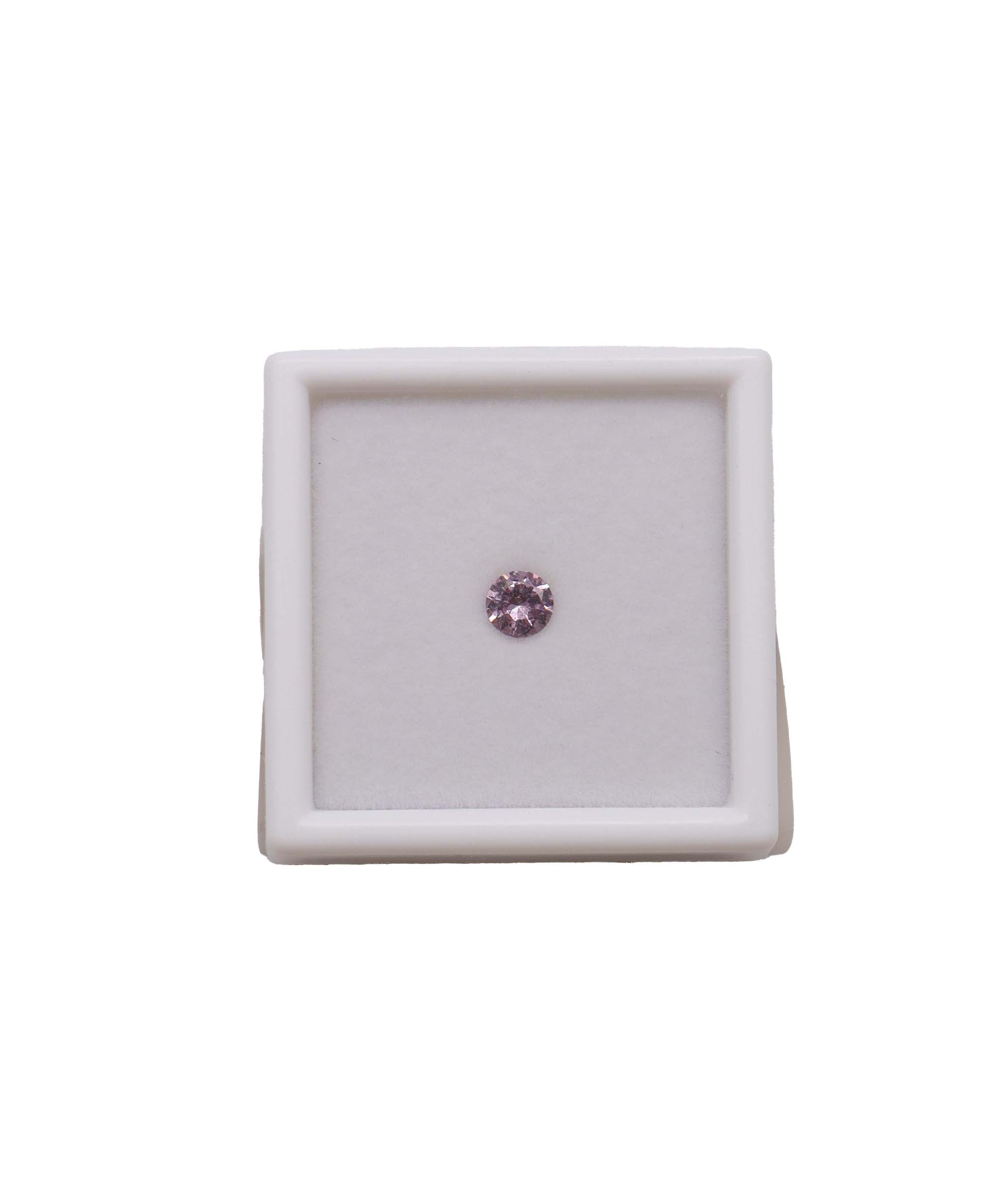 Luxury Promise 0.65 ct Malaya garnet round shape 74