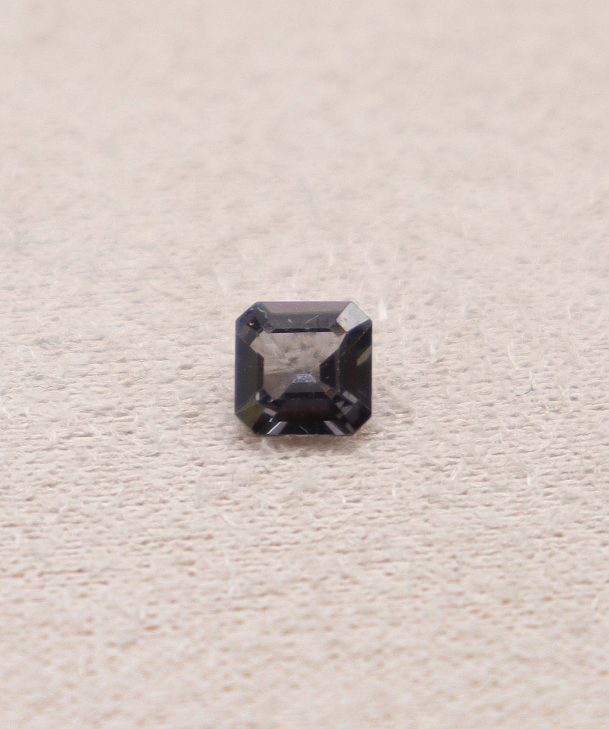 Luxury Promise 0.65ct Grey Asscher Cut Spinel DXBS4900