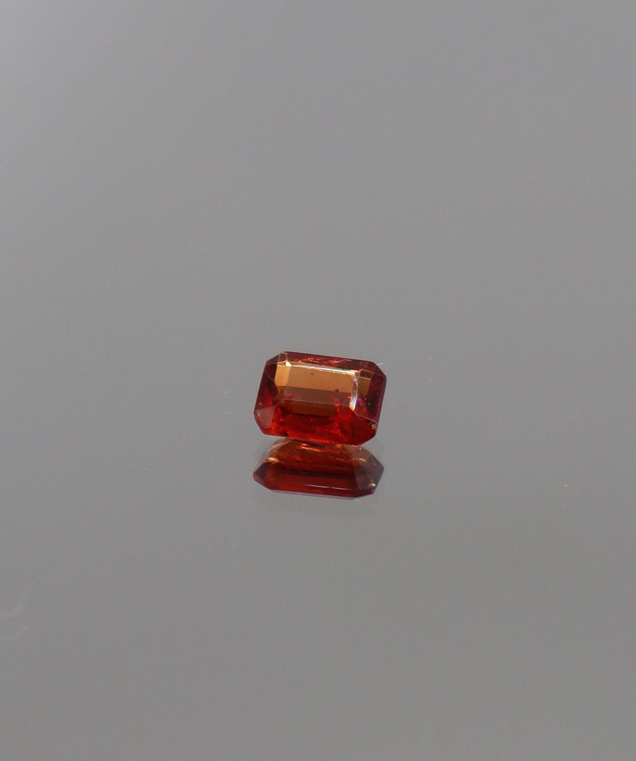 Luxury Promise 0.66ct Red Orange Spinel Emerald DXBCD1269