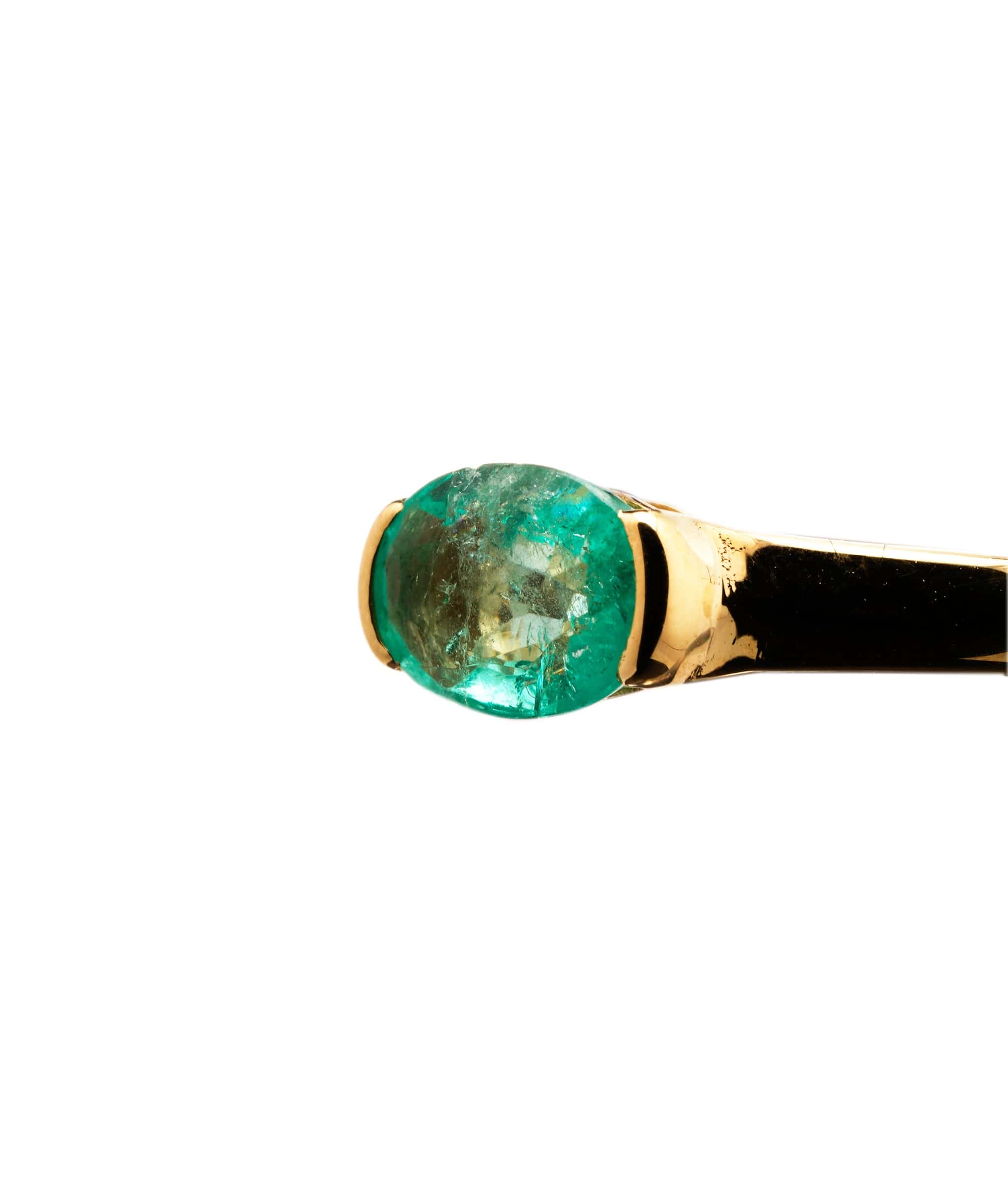Luxury Promise 0.69ct Colombian Emerald 18K Gold Ring ANL0052