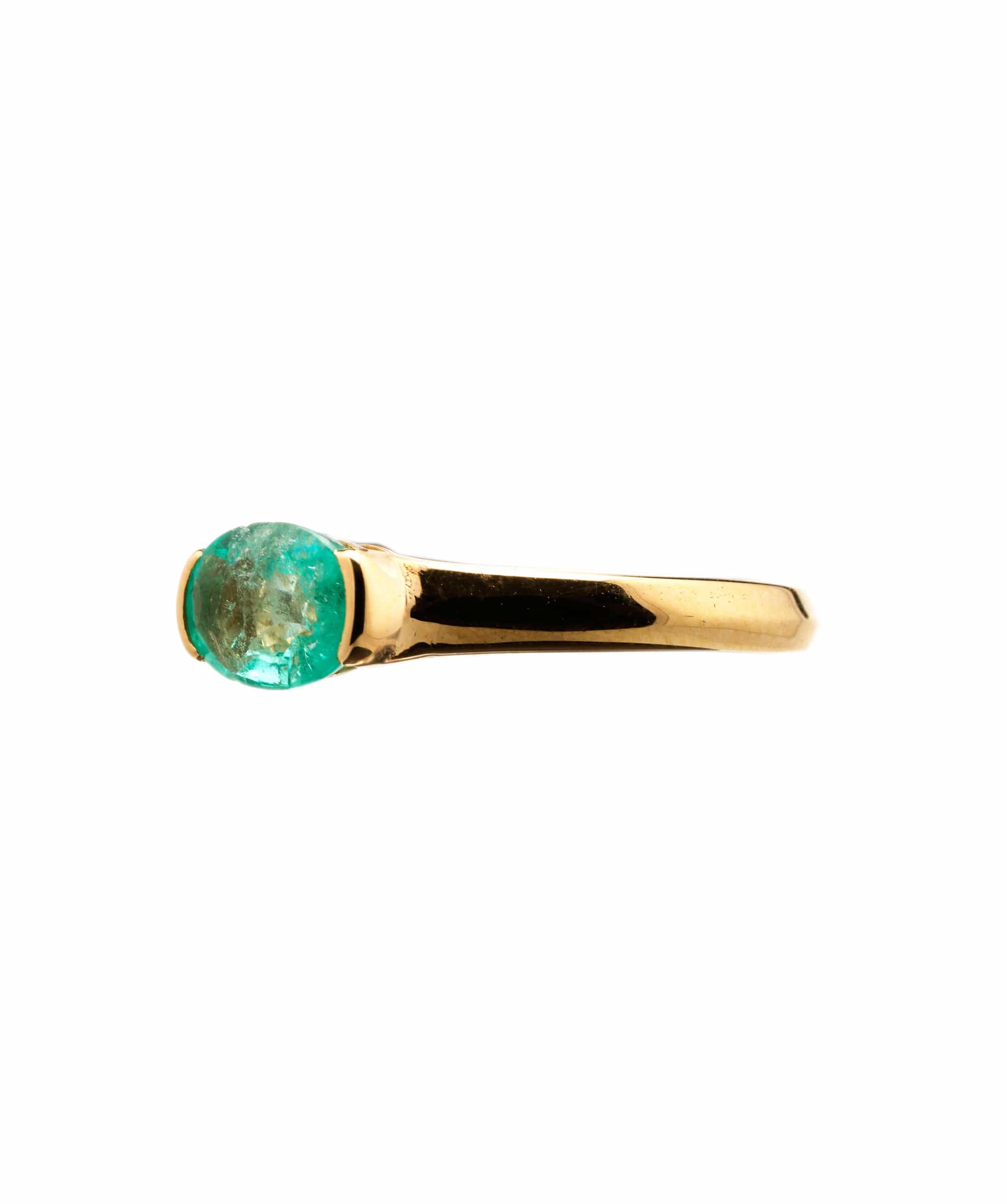 Luxury Promise 0.69ct Colombian Emerald 18K Gold Ring ANL0052