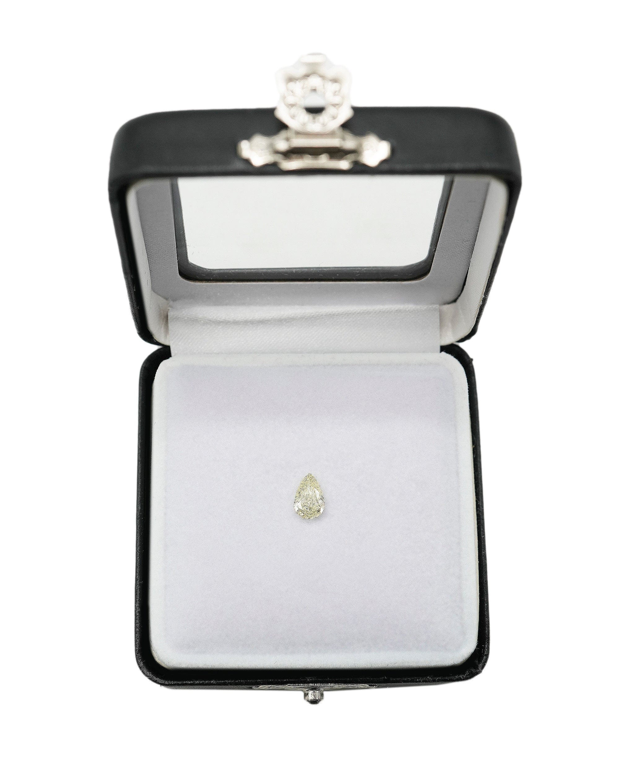 Luxury Promise 0.7 ct Light Fancy Yellow Pear Shape Diamond ANL-S24-3