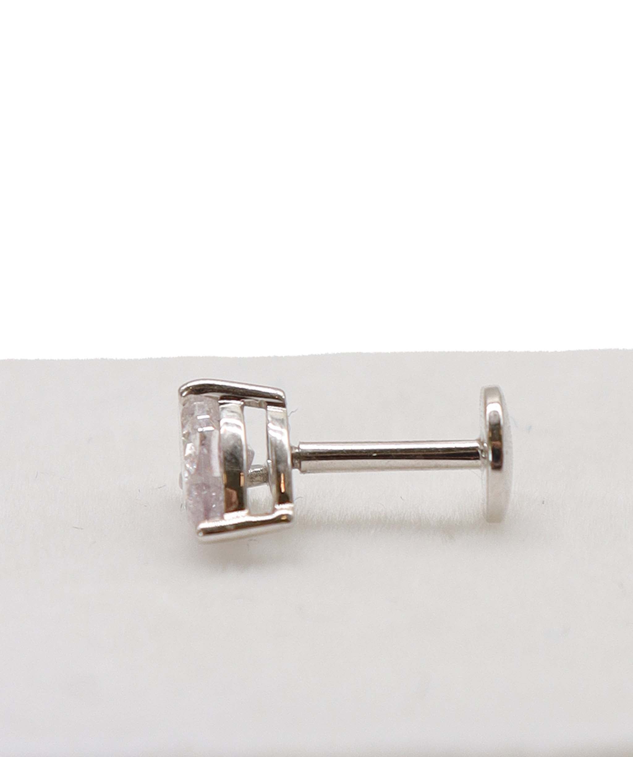 Luxury Promise 0.75CT Pear Diamond Ear Stacker Flat Back Earring 18k White Gold  DXBG0001