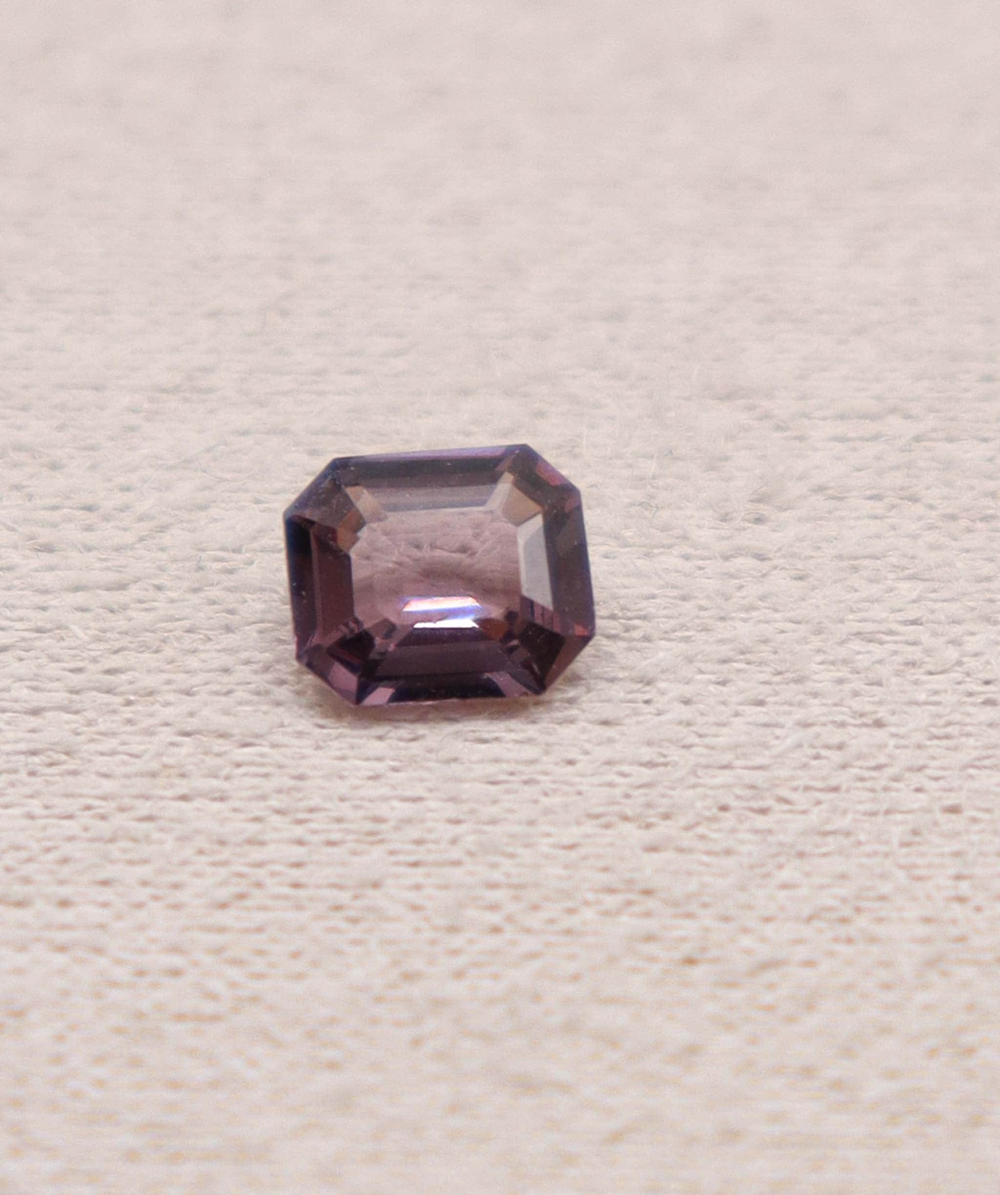 Luxury Promise 0.75ct Purple/Grey Asscher Cut Spinel DXBS5006