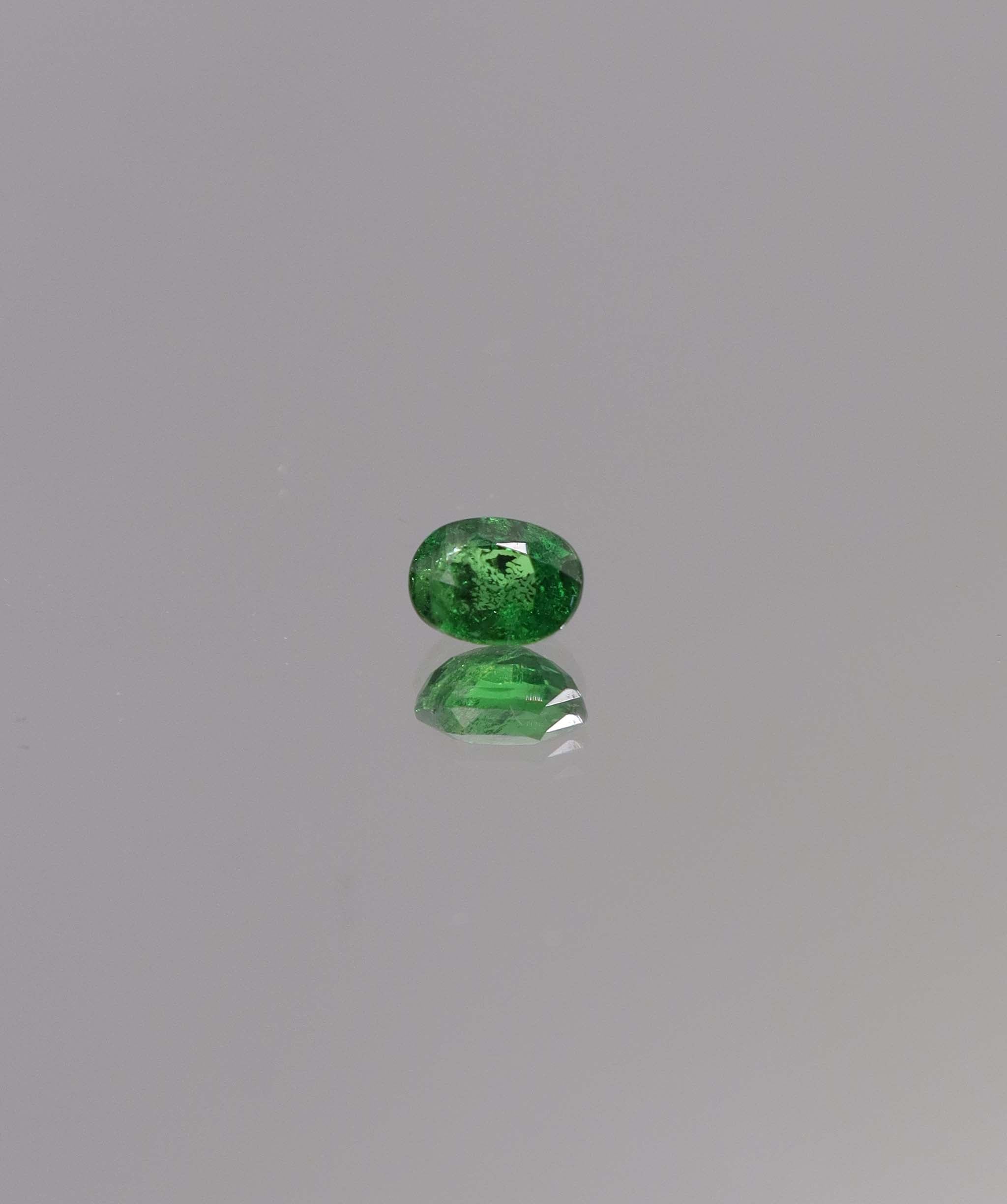 Luxury Promise 0.76ct Oval Tsavorite DXBCS1150