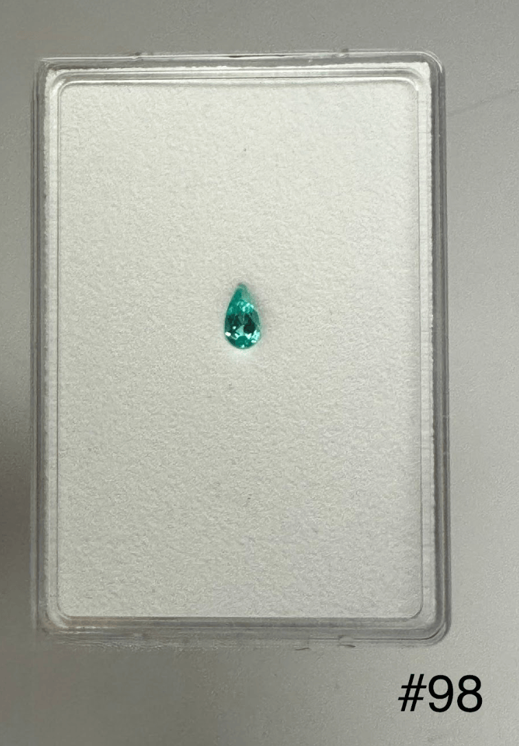 Luxury Promise 0.78ct MOZAMBIQUE PARAIBA PEAR  DXBCS4394