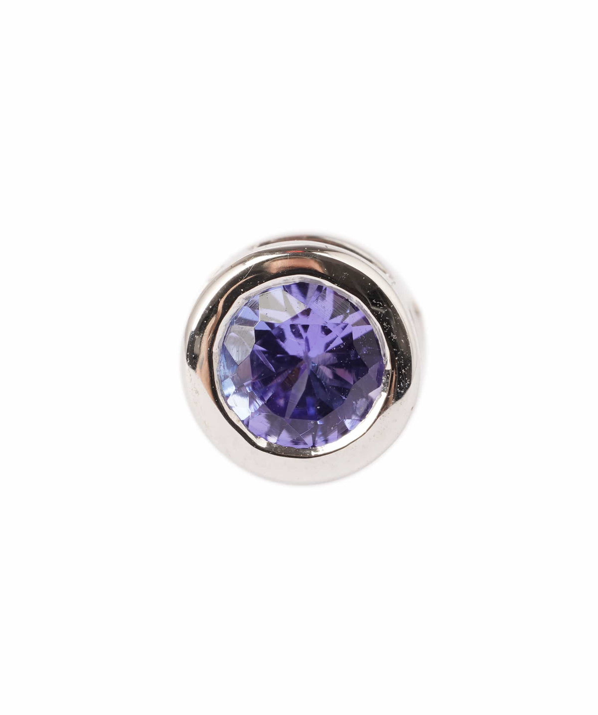 Luxury Promise 0.84ct Tanzanite 10k White Gold Push & Post Earrings - 1.88g ANC2066