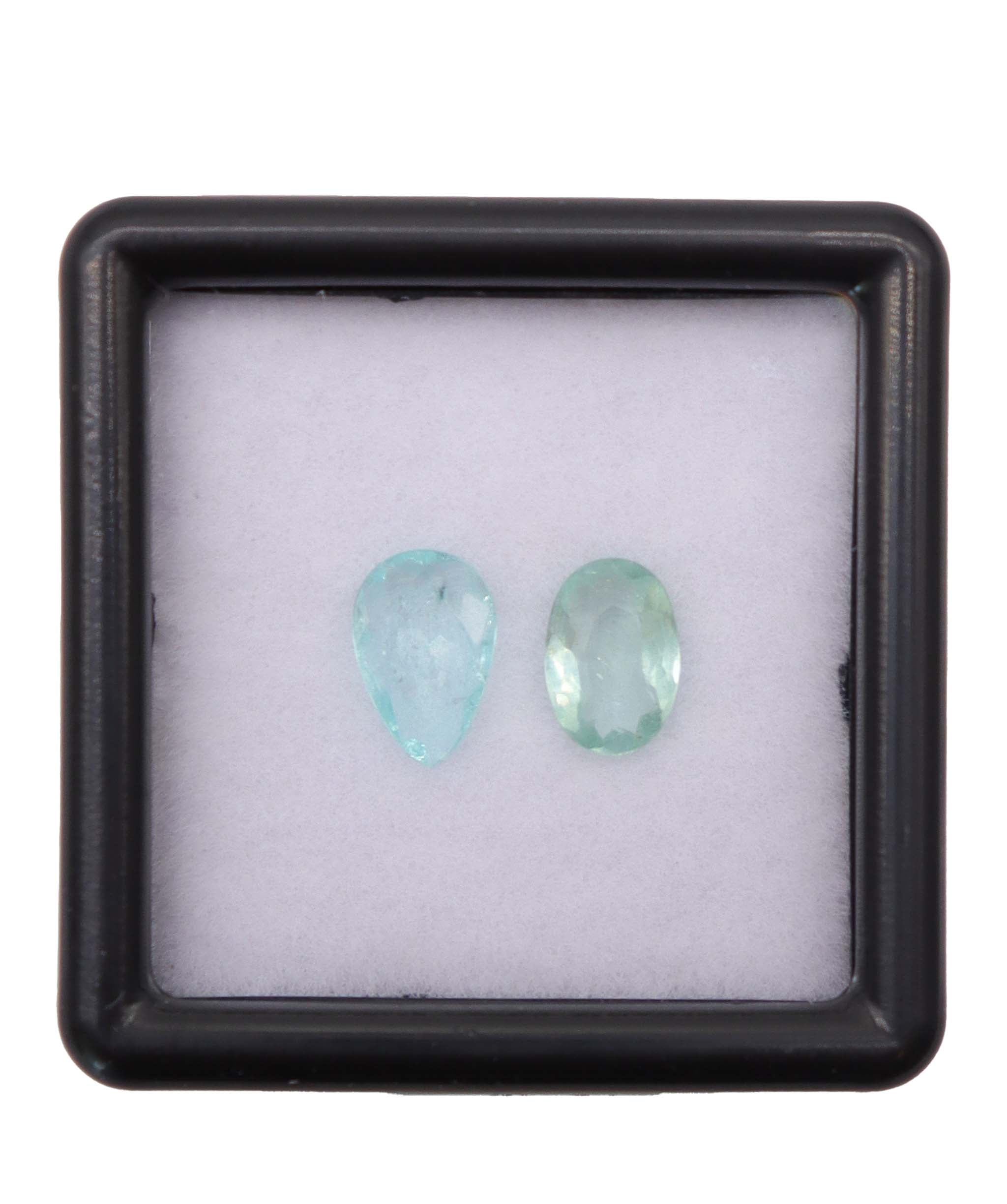 Luxury Promise 0.87ct Paraiba Moi et Toi Pear/Oval DXBD0240
