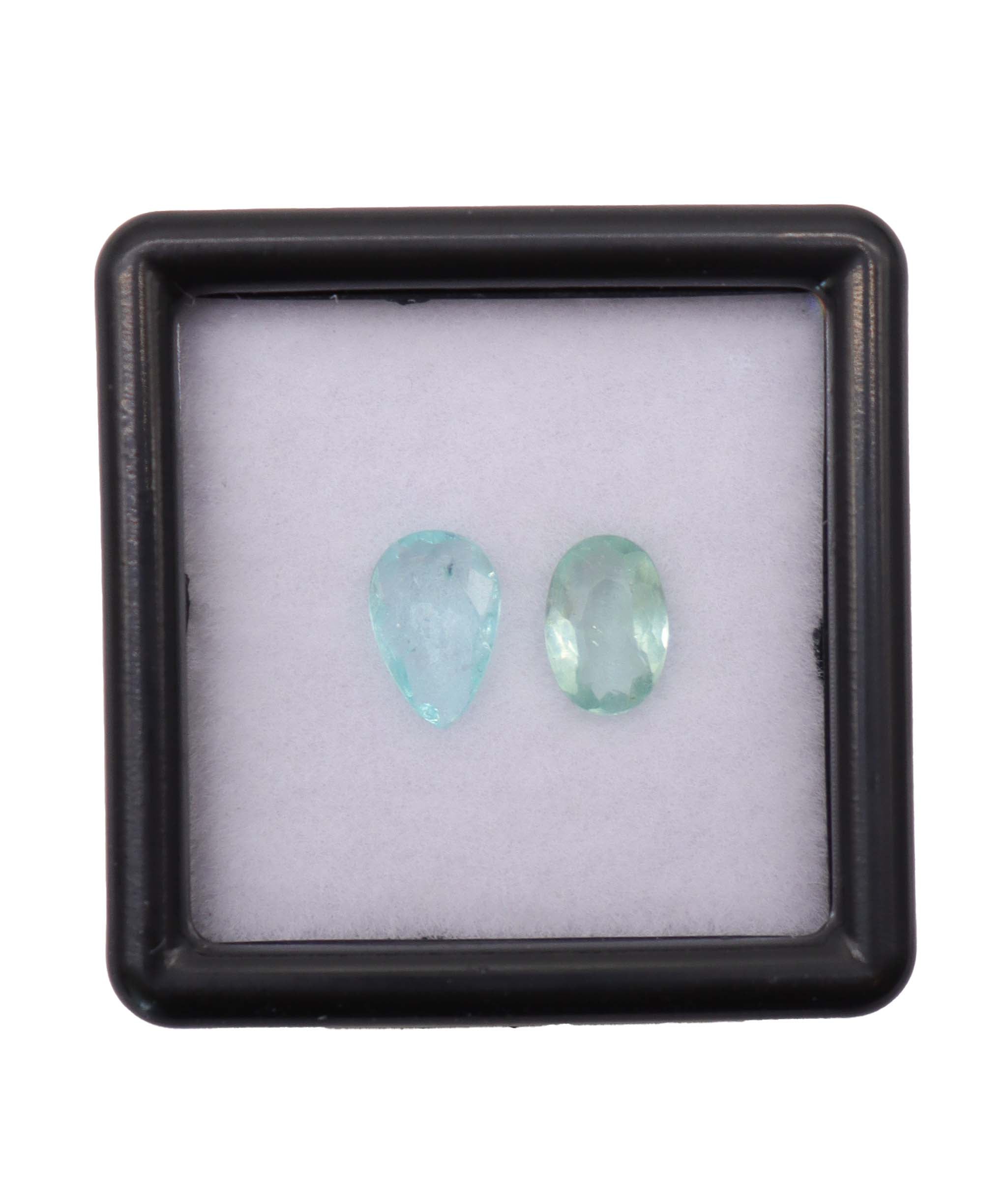 Luxury Promise 0.87ct Paraiba Moi et Toi Pear/Oval DXBD0240