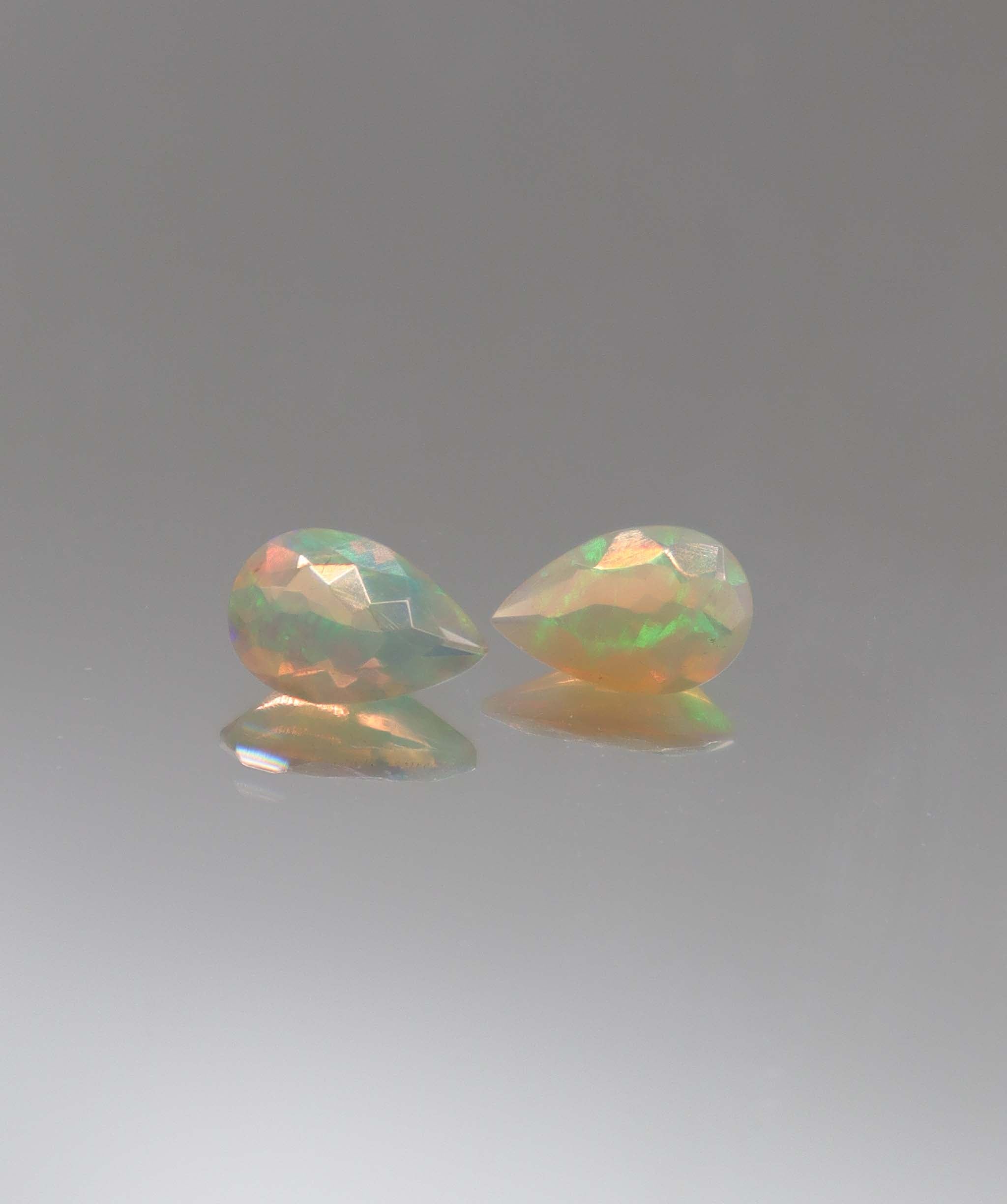 Luxury Promise 0.90ct Opal Pear pair DXBCS2291