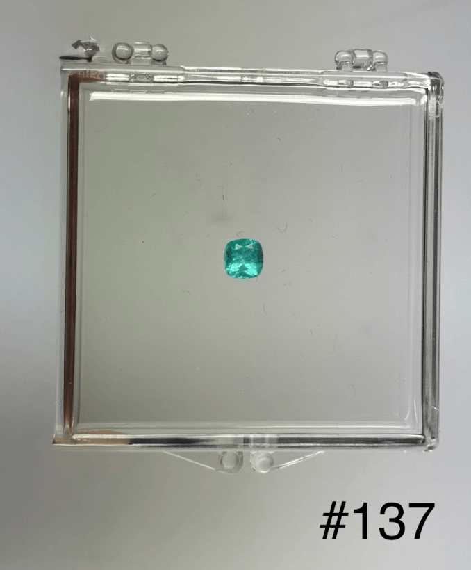 Luxury Promise 0.9ct BRAZIL PARAIBA CUSHION  DXBCS4433
