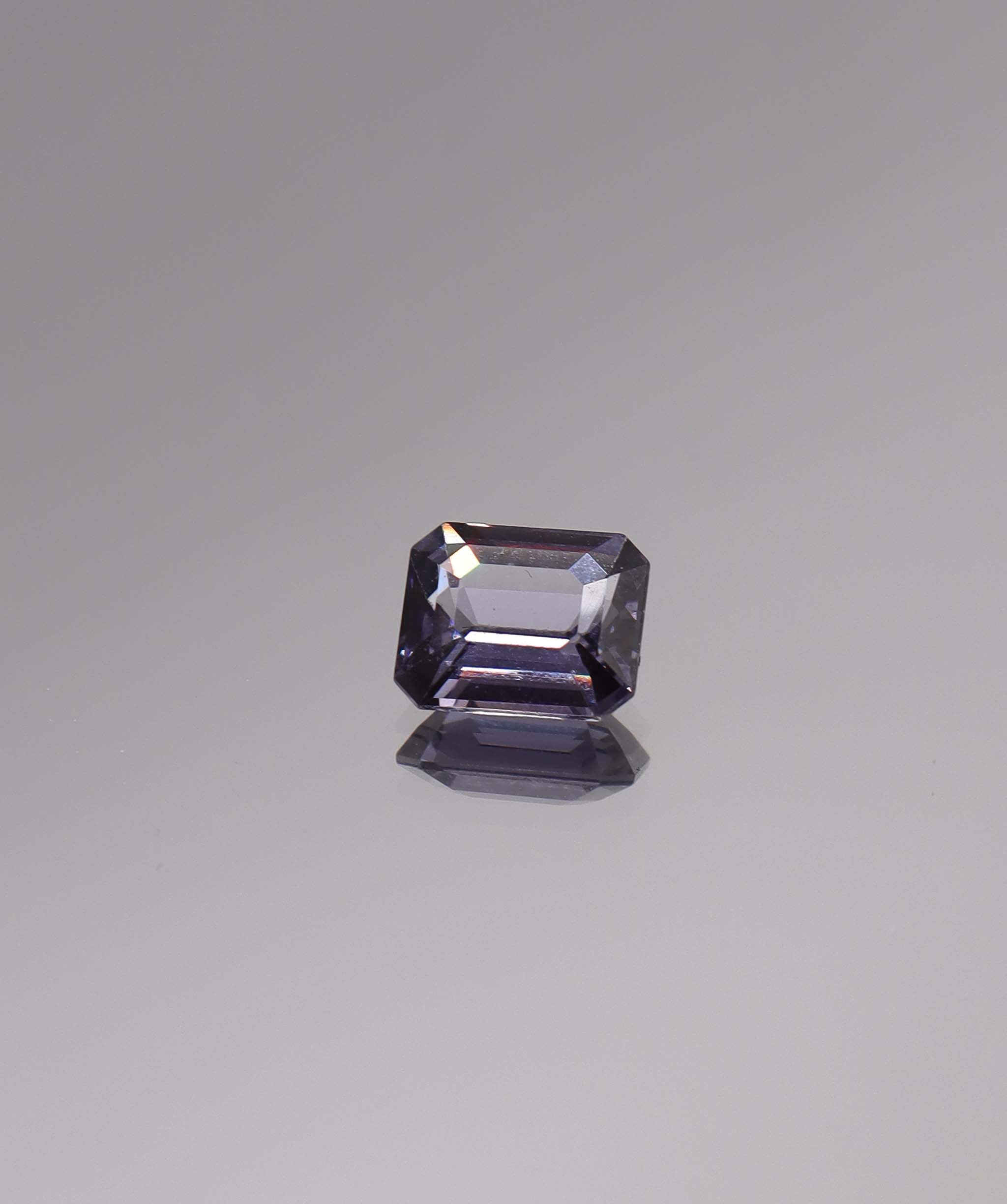 Luxury Promise 1.00ct Lavender Storm Spinel Emerald Cut DXBCS1590