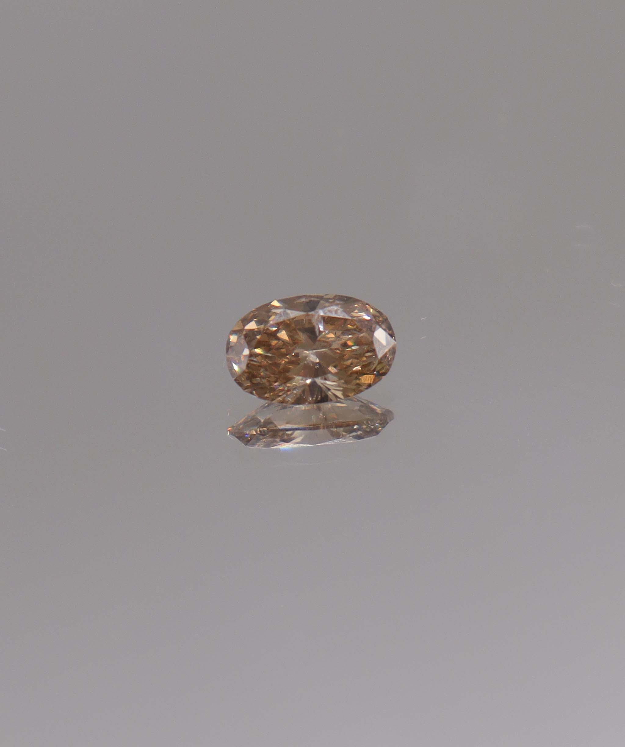 Luxury Promise 1.01CT INTENSE ROSEFLAKE PINK LONG OVAL DIAMOND DXBN0474