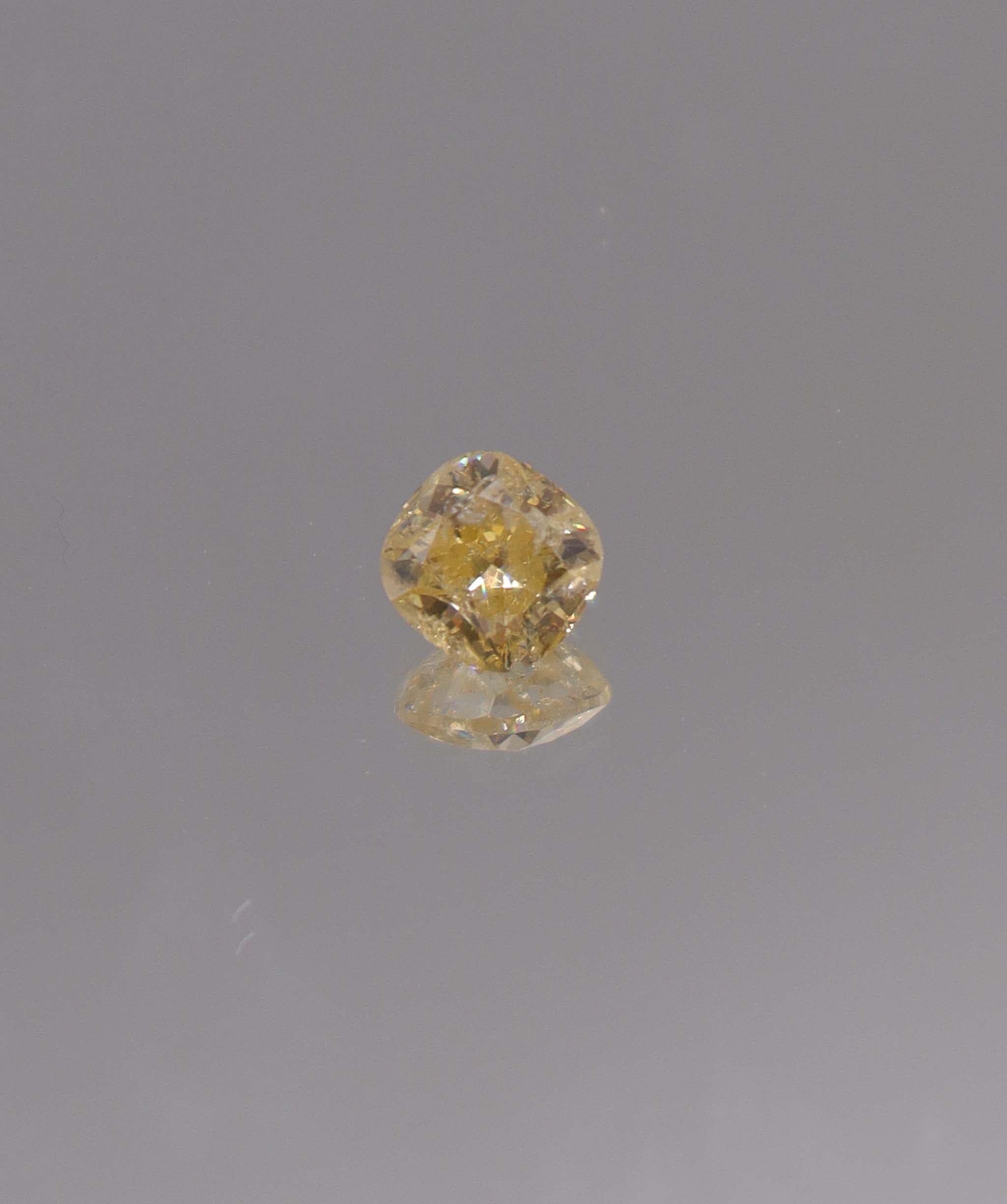 Luxury Promise 1.01CT INTENSE YELLOW CUSH DIAMOND DXBN0496