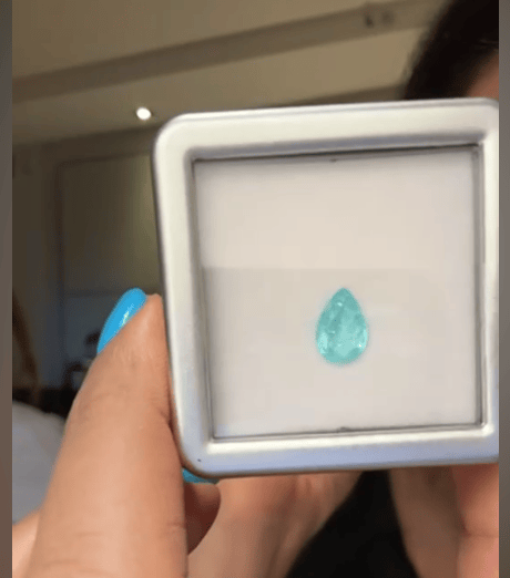 Luxury Promise 1.03 Neon Paraiba Pear DXBCD0344