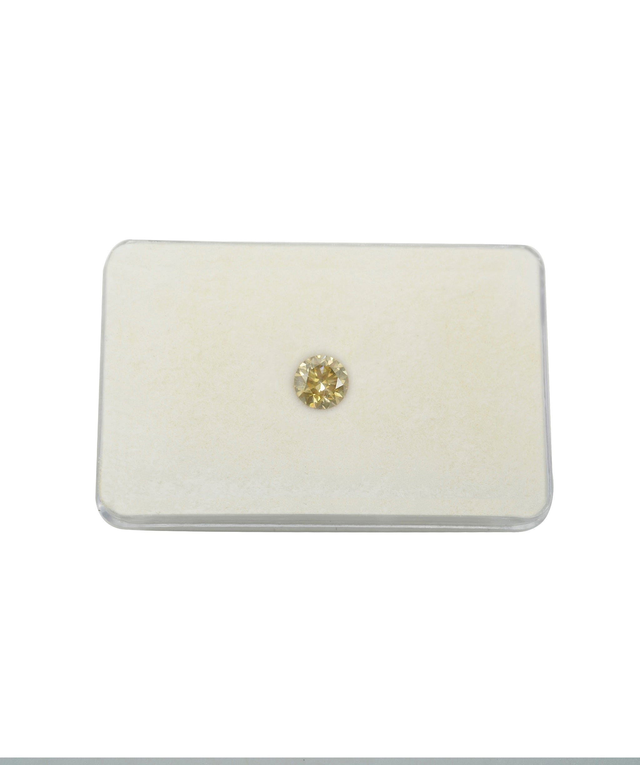 Luxury Promise 1.03CT FANCY INTENCSE TIGER YELLOW ROUND DIAMOND DBXN0361