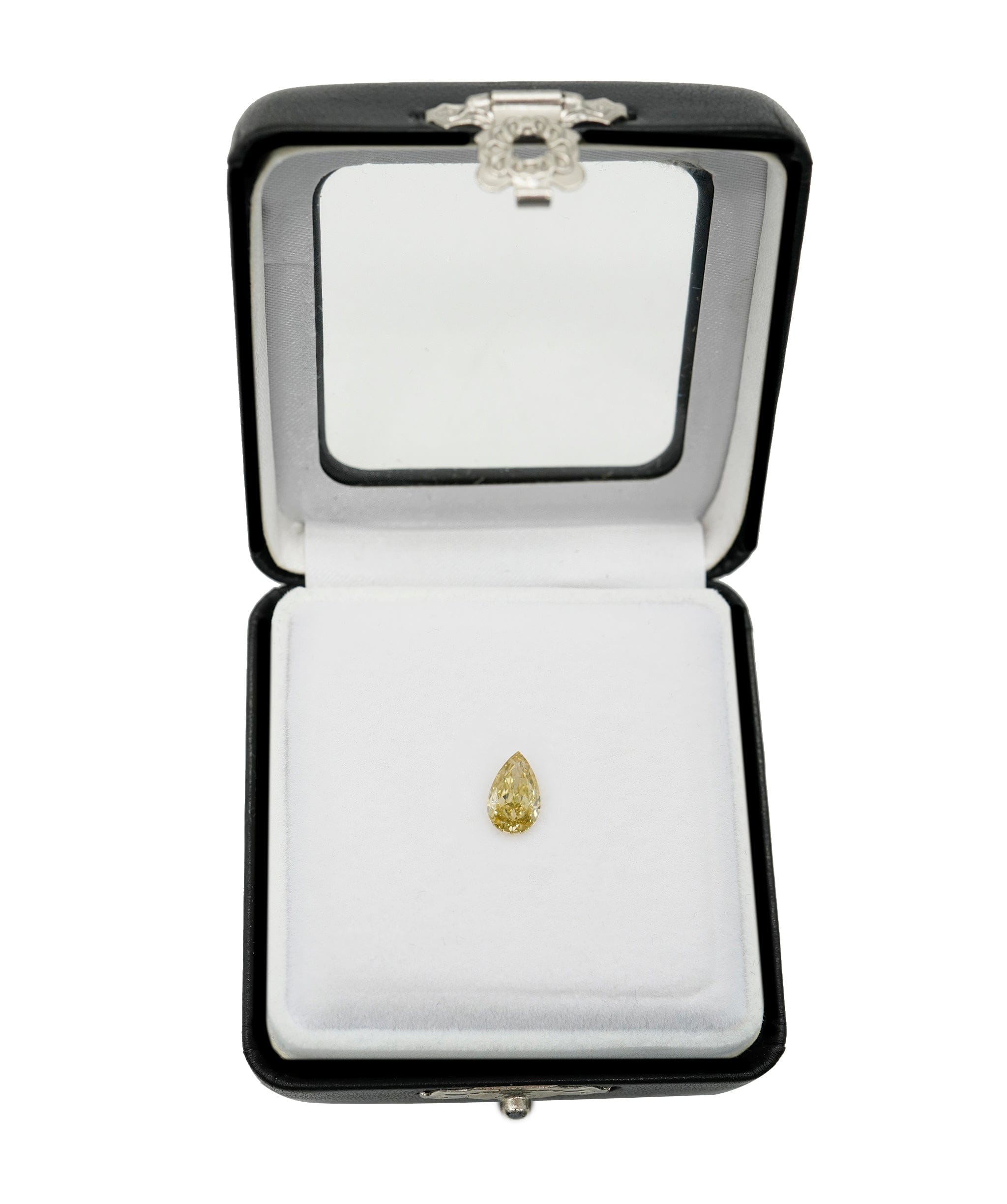 Luxury Promise 1.06CT FANCY ORANGE YELLOW PEAR DIAMOND DBXN0470