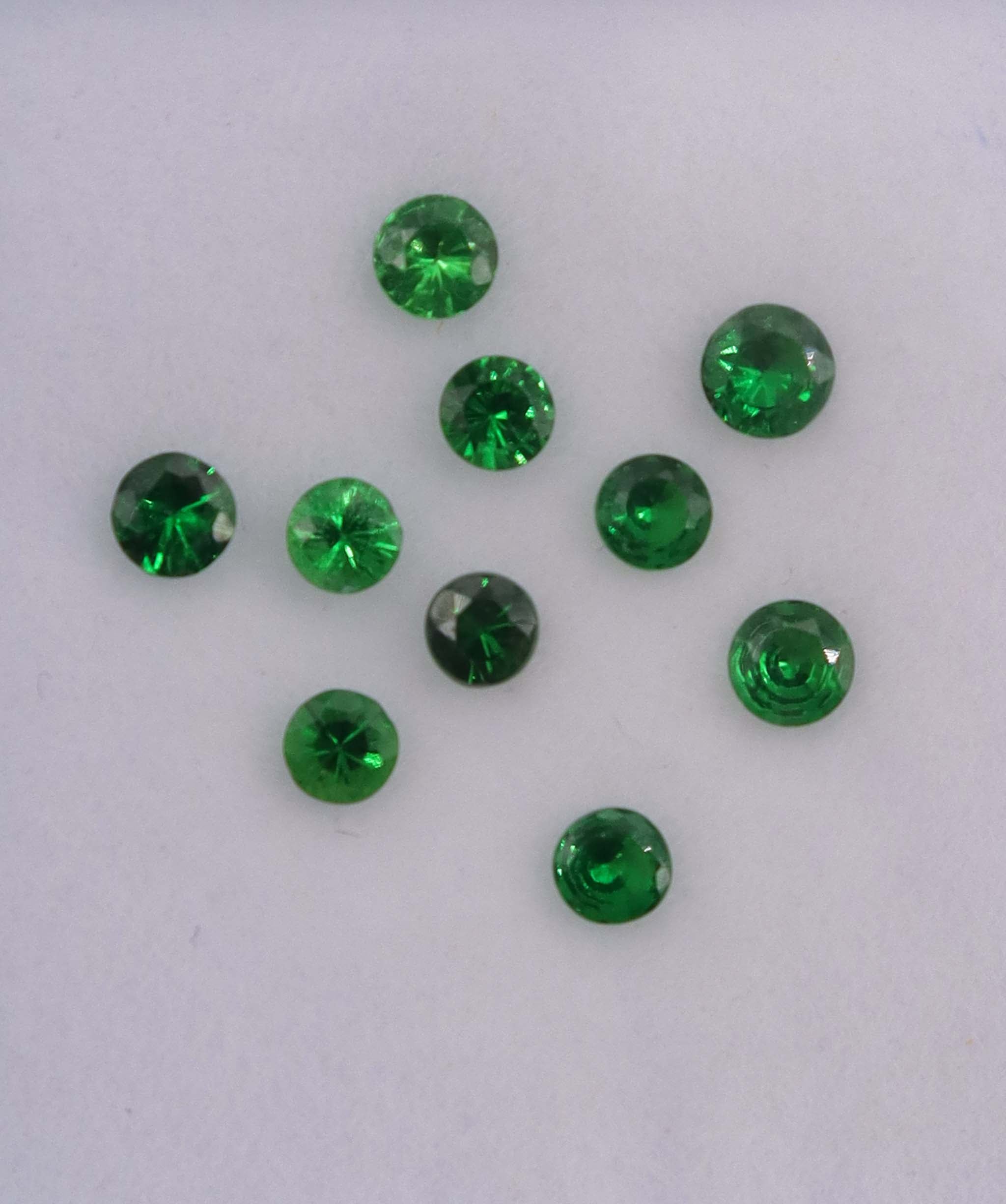 Luxury Promise 1.09ct Tsavorite Round 10pcs DXBCS1323