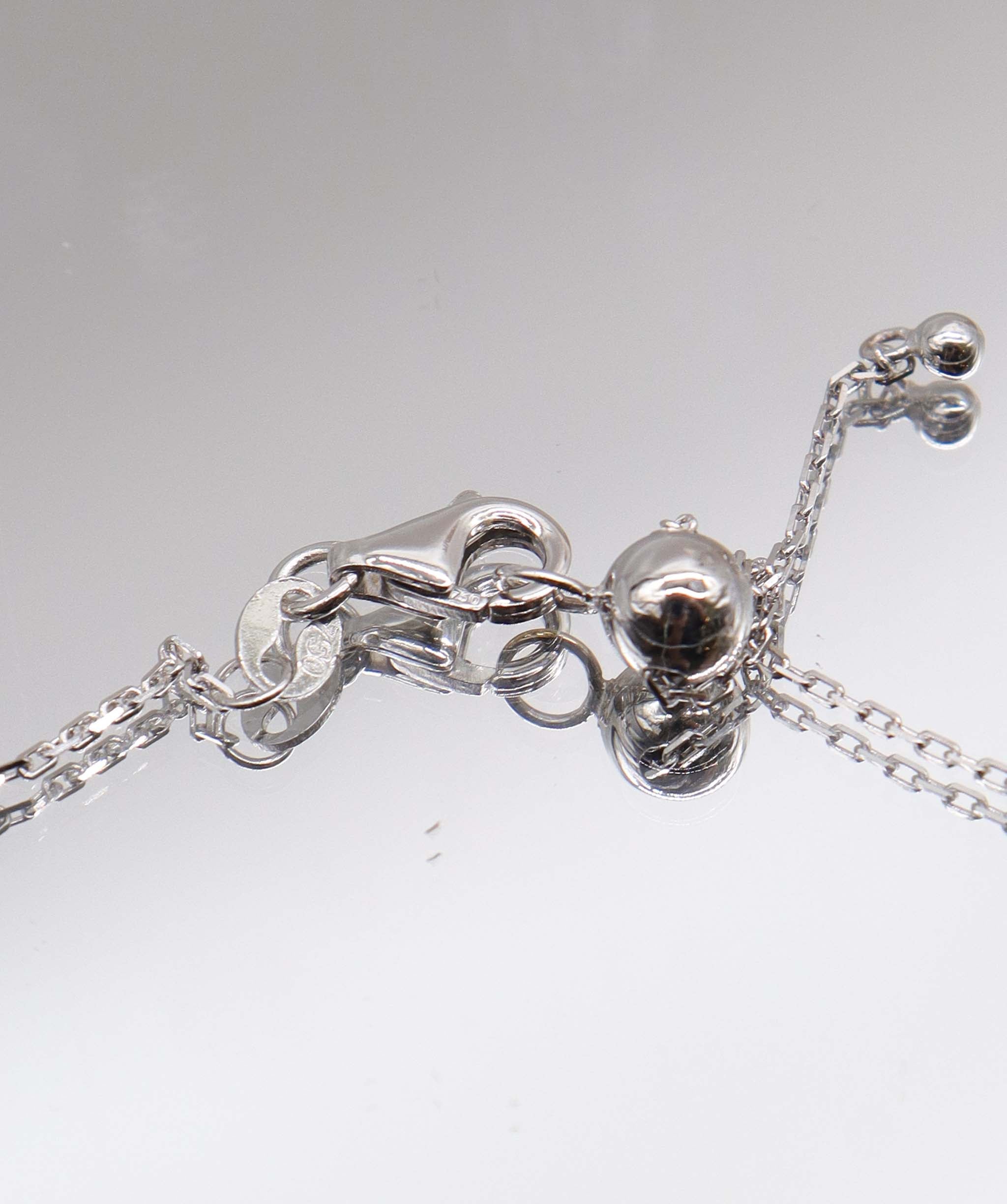 Luxury Promise 1.10ct Cobalt Blue Spinel Cushion/Round/Pear Bezel Pendant WG Necklace DXBS5630