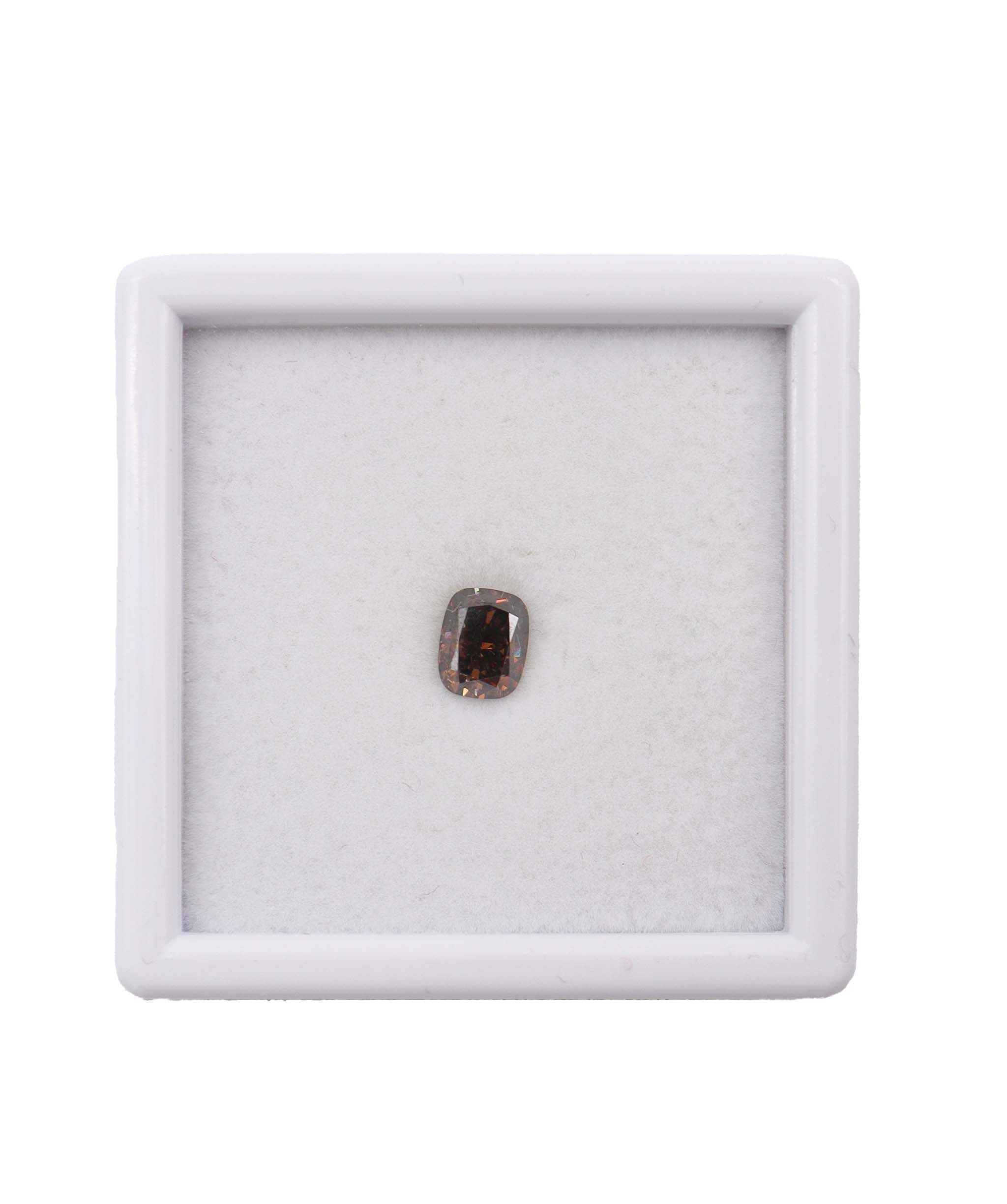 Luxury Promise 1.10ct Cognac Long Cushion Shape Diamond DXBS4483