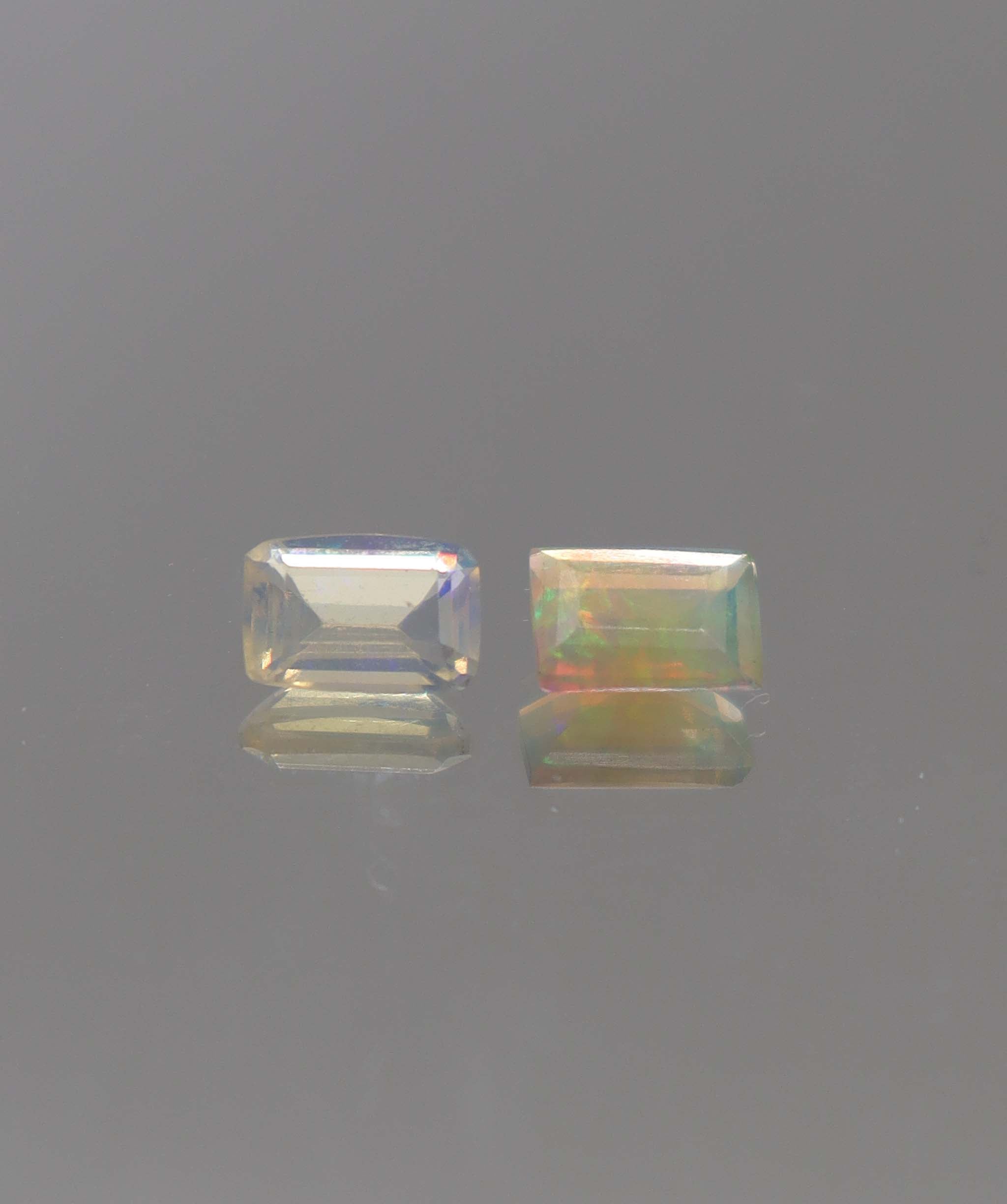 Luxury Promise 1.14ct Opal Emerald pair DXBCS2298