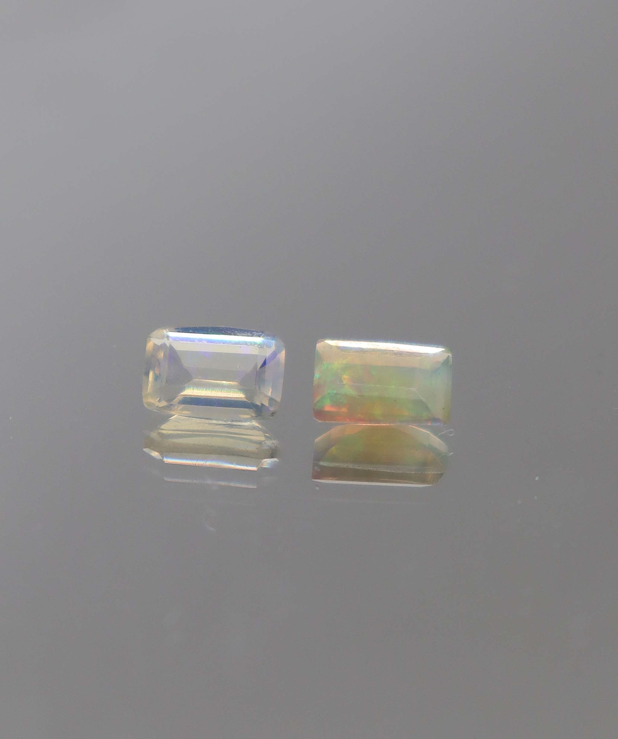 Luxury Promise 1.14ct Opal Emerald pair DXBCS2298